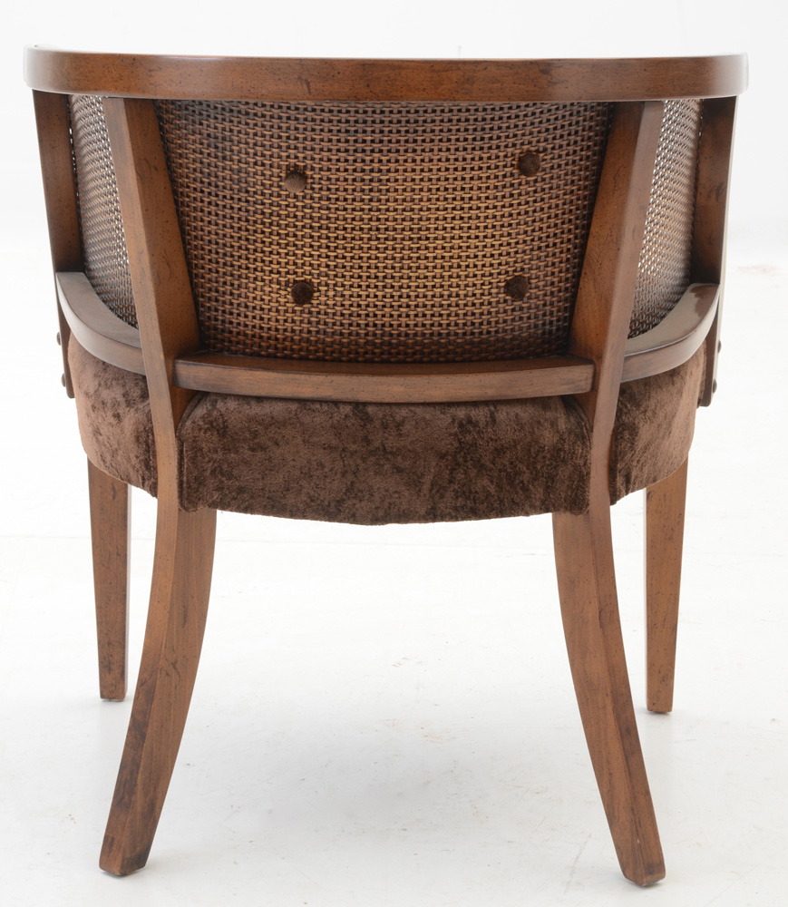 Pair of Velvet Upholstered Armchairs