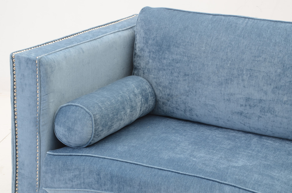 Tov "Cooper" Sofa in Blue Velvet