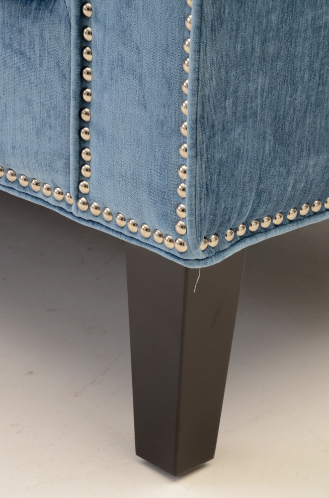 Tov "Cooper" Sofa in Blue Velvet