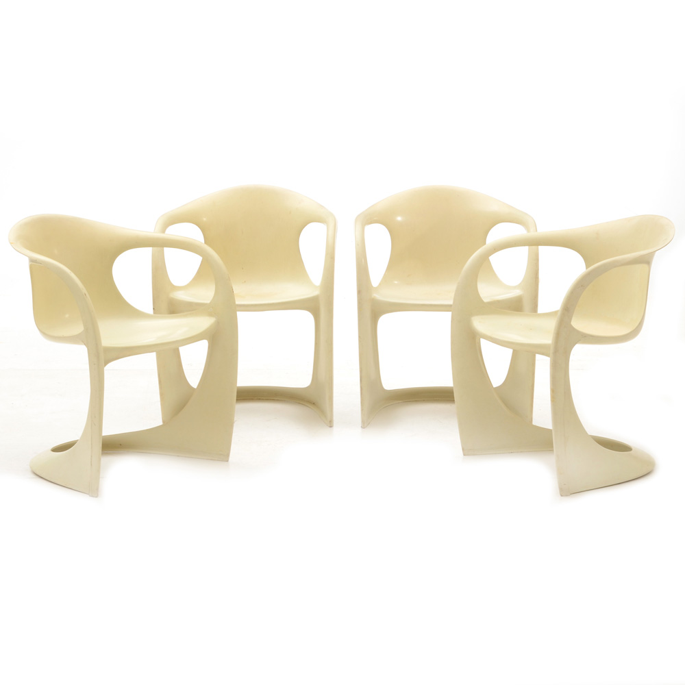 Alexander Begge "Casalino" Fiberglass Chairs