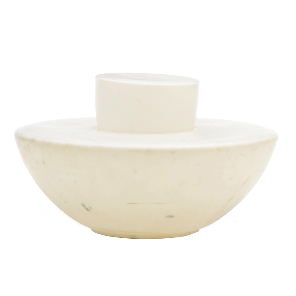 Large Circular Modernist Plastic Bench