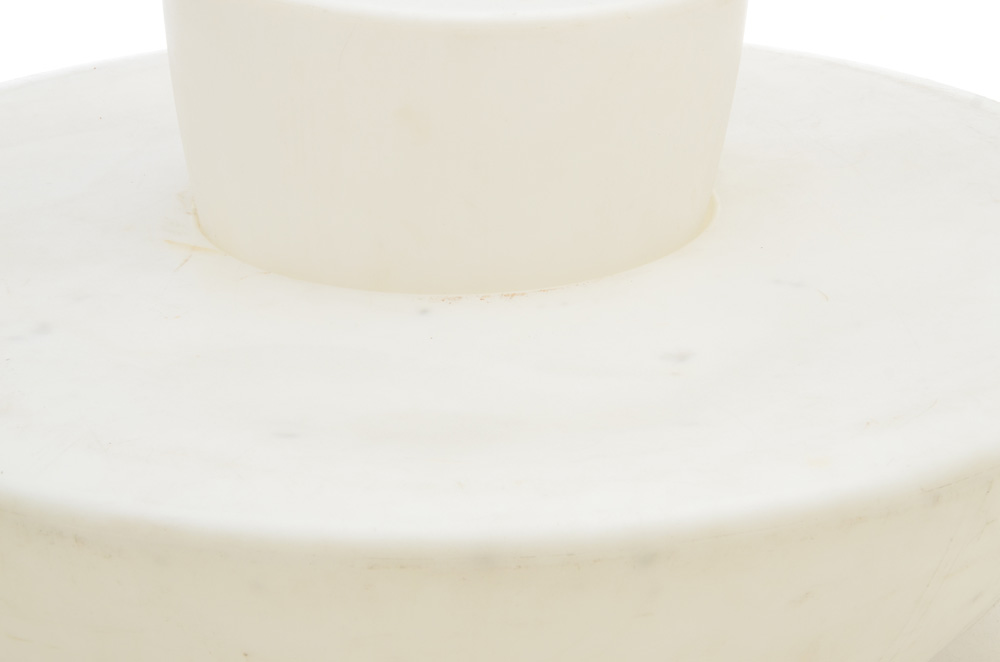 Large Circular Modernist Plastic Bench