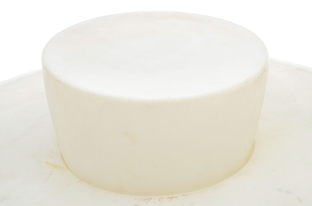 Large Circular Modernist Plastic Bench