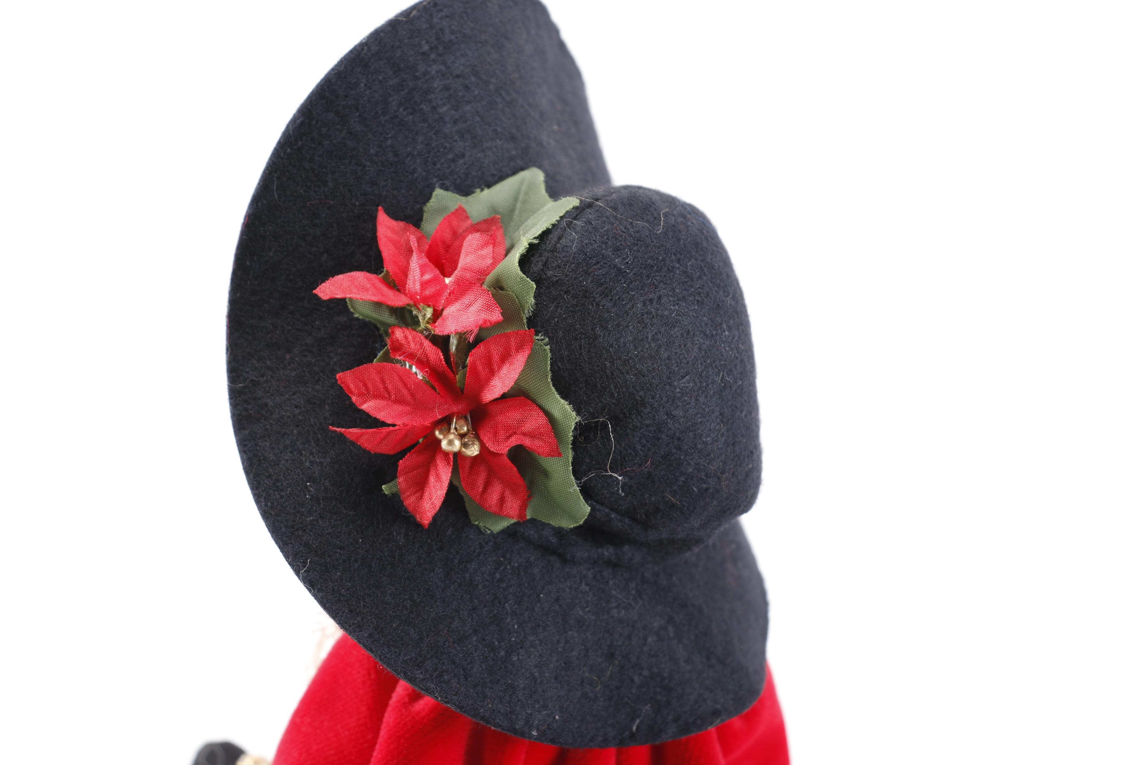 Pair of Byers Choice Caroler Dolls