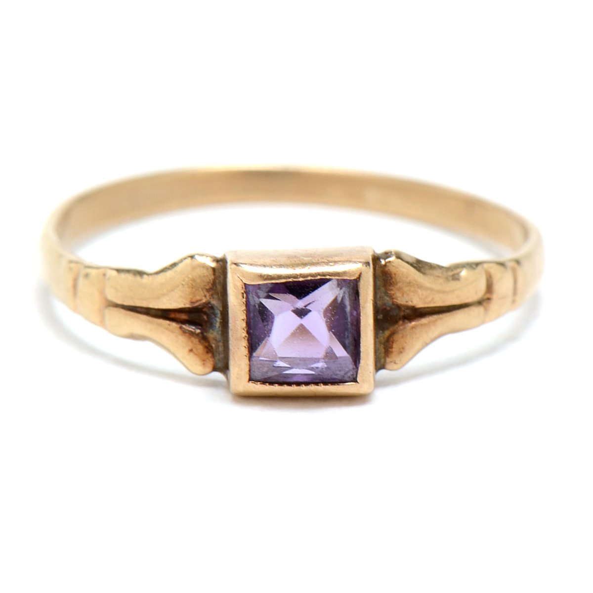 Pairing of Victorian 10K Yellow Gold Baby Rings