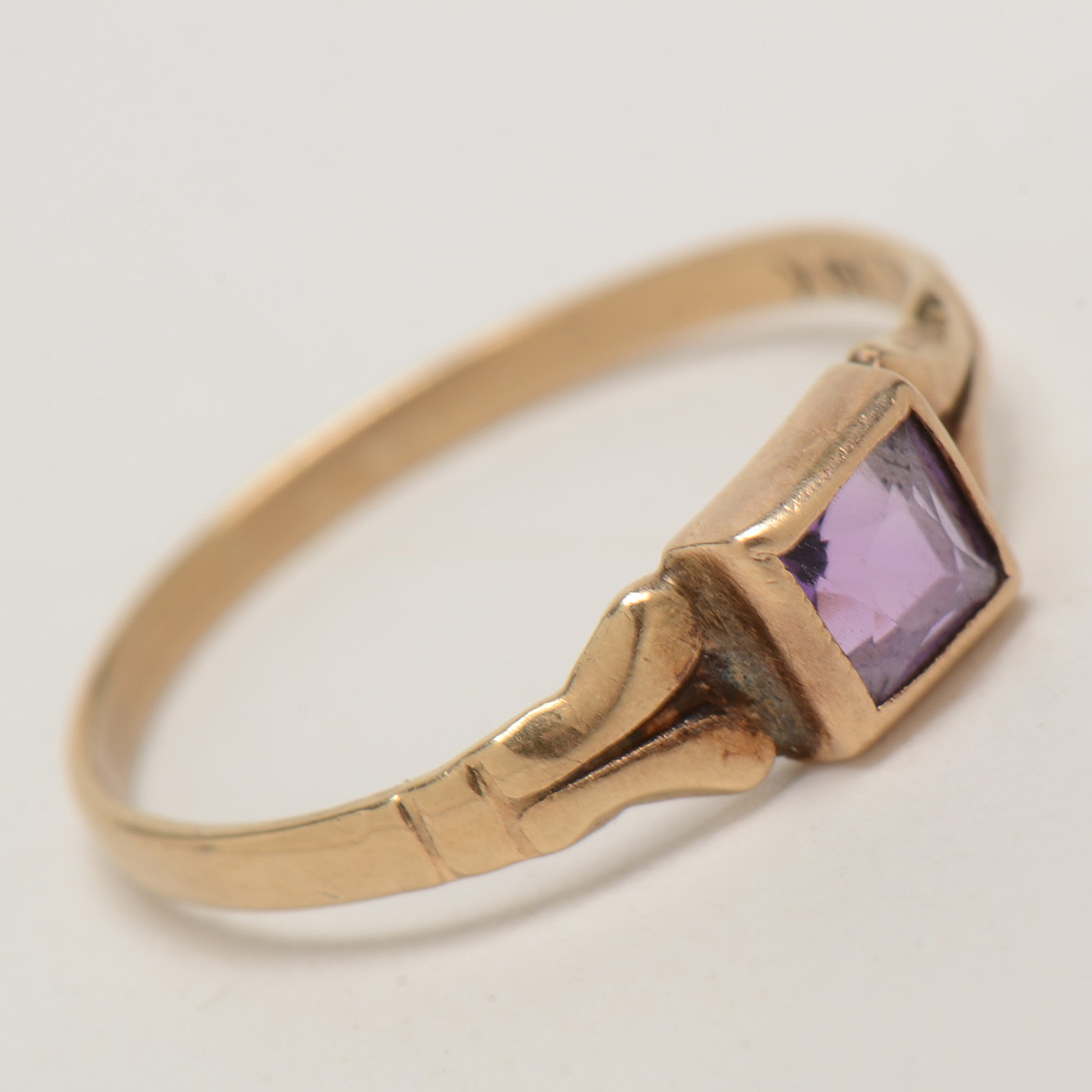 Pairing of Victorian 10K Yellow Gold Baby Rings