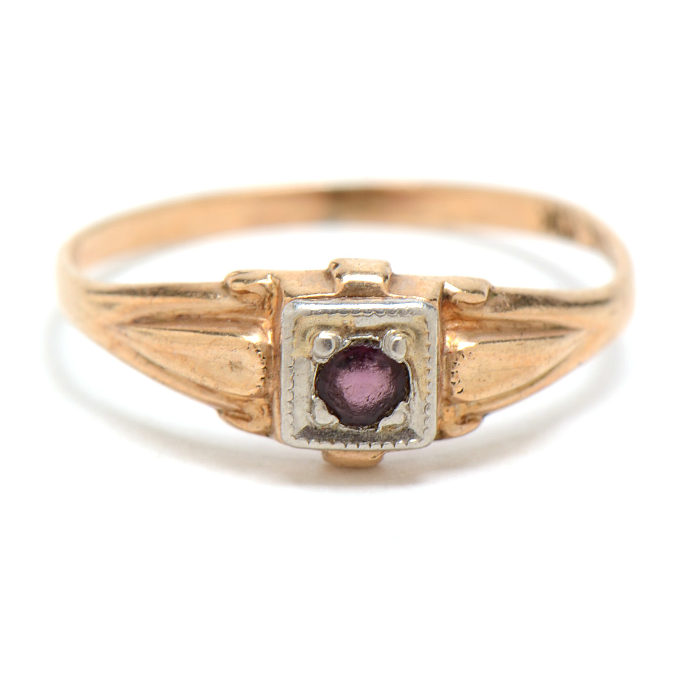 Pairing of Victorian 10K Yellow Gold Baby Rings