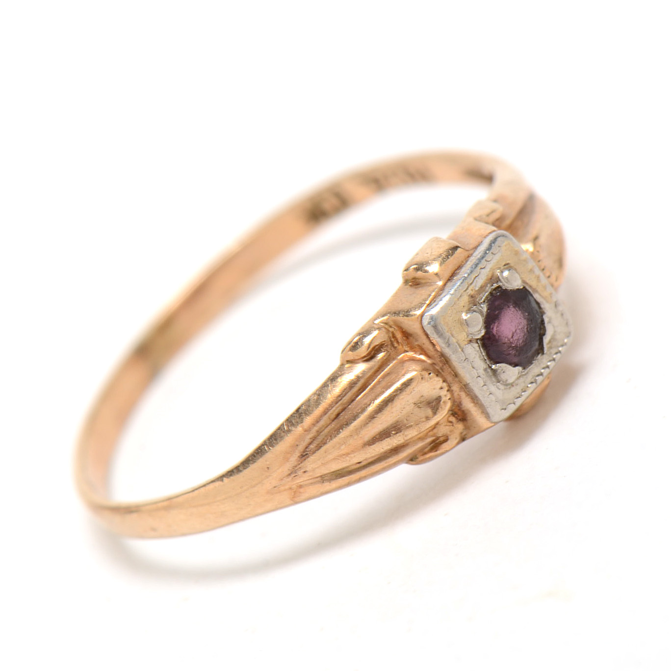 Pairing of Victorian 10K Yellow Gold Baby Rings