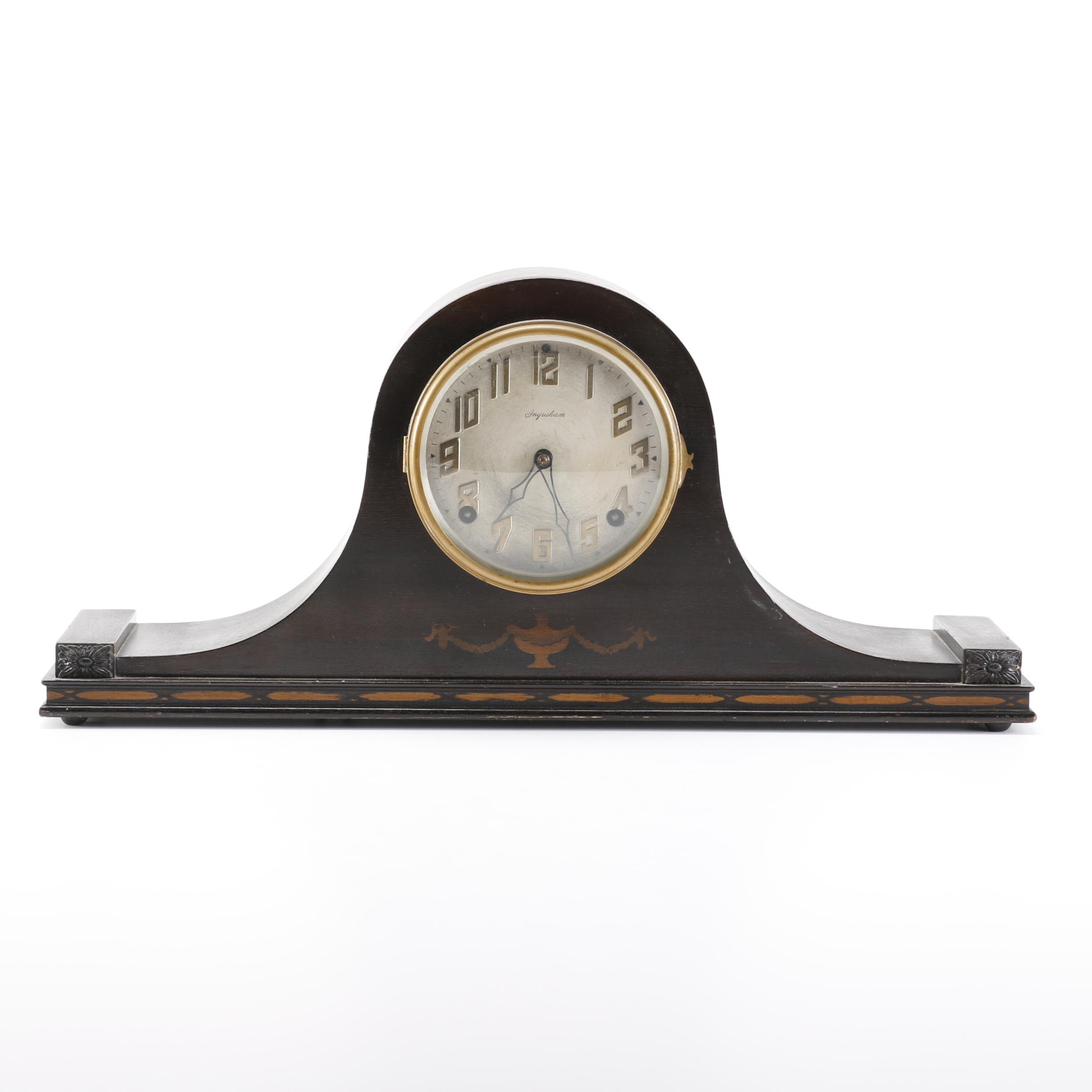 Early 20th Century E. Ingraham Co. Duplex Mantel Clock