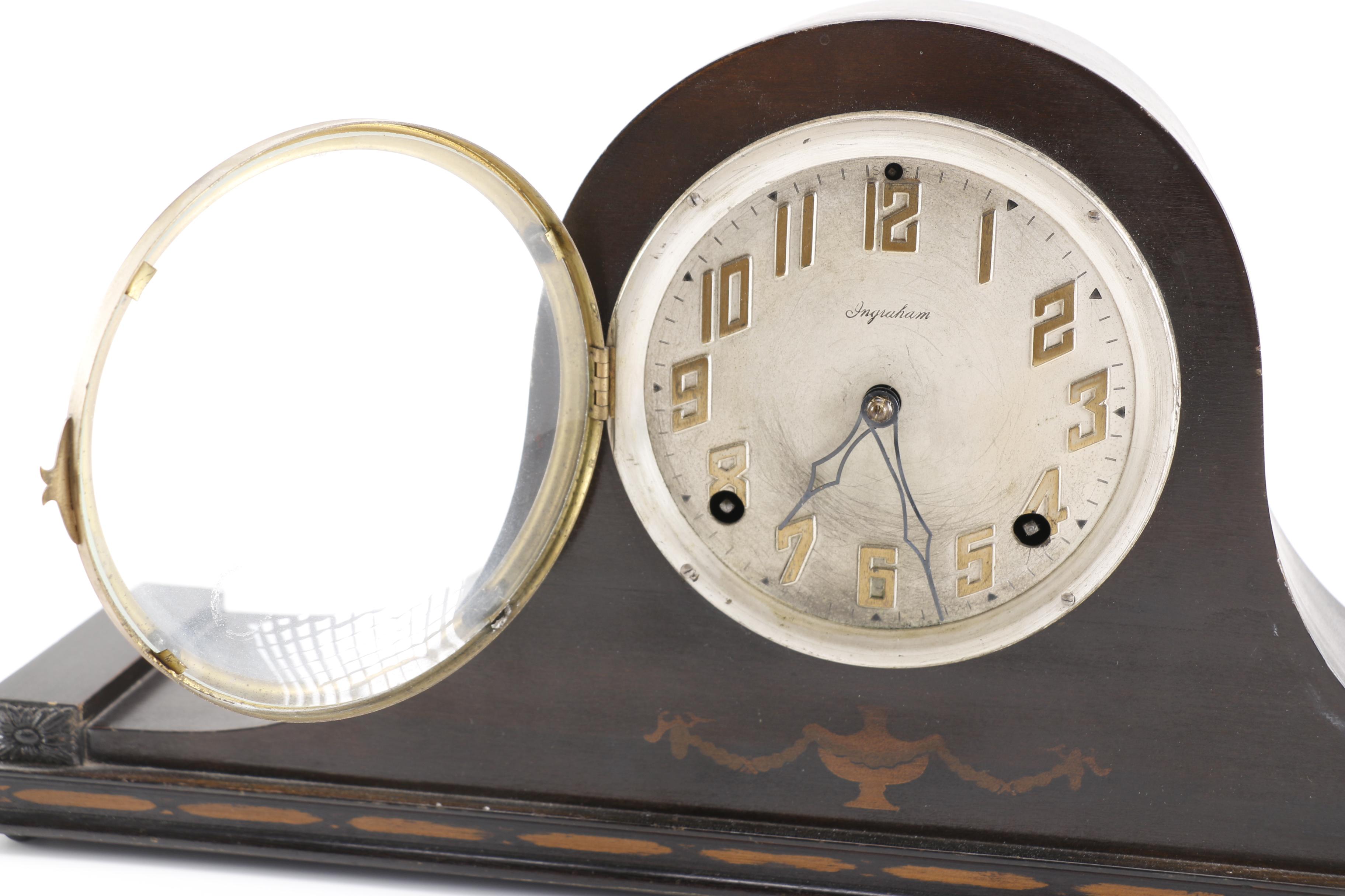 Early 20th Century E. Ingraham Co. Duplex Mantel Clock