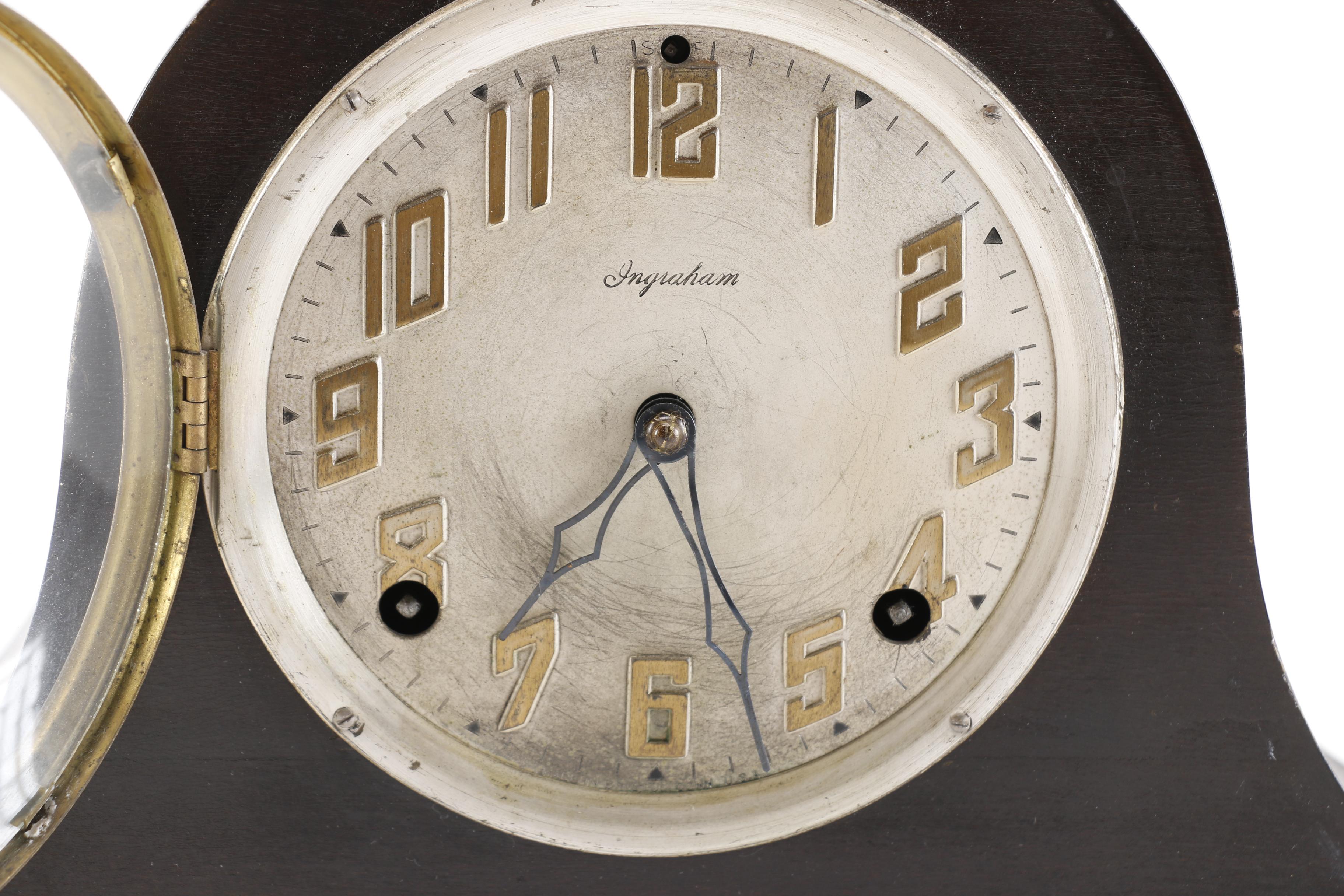 Early 20th Century E. Ingraham Co. Duplex Mantel Clock