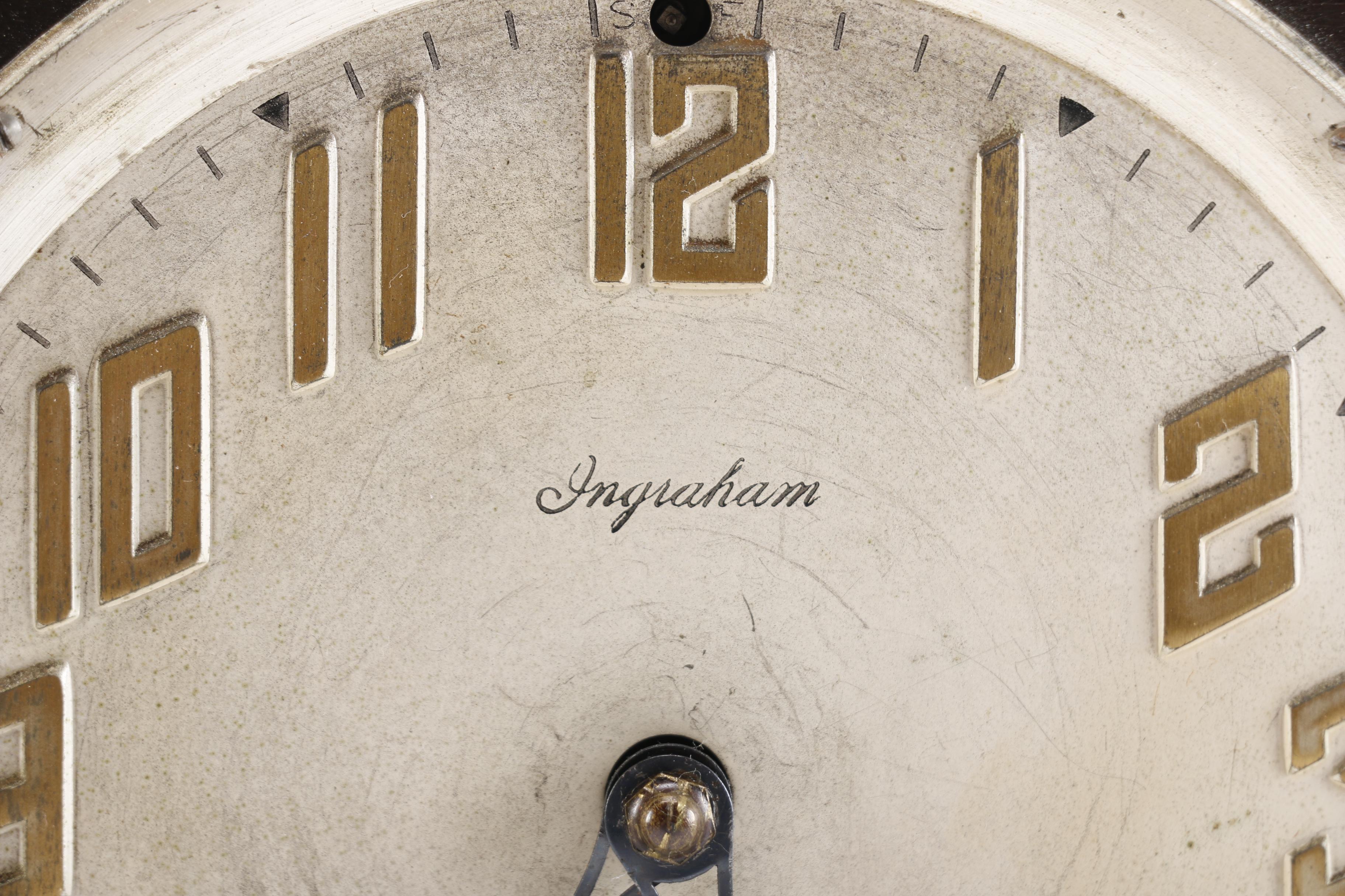 Early 20th Century E. Ingraham Co. Duplex Mantel Clock