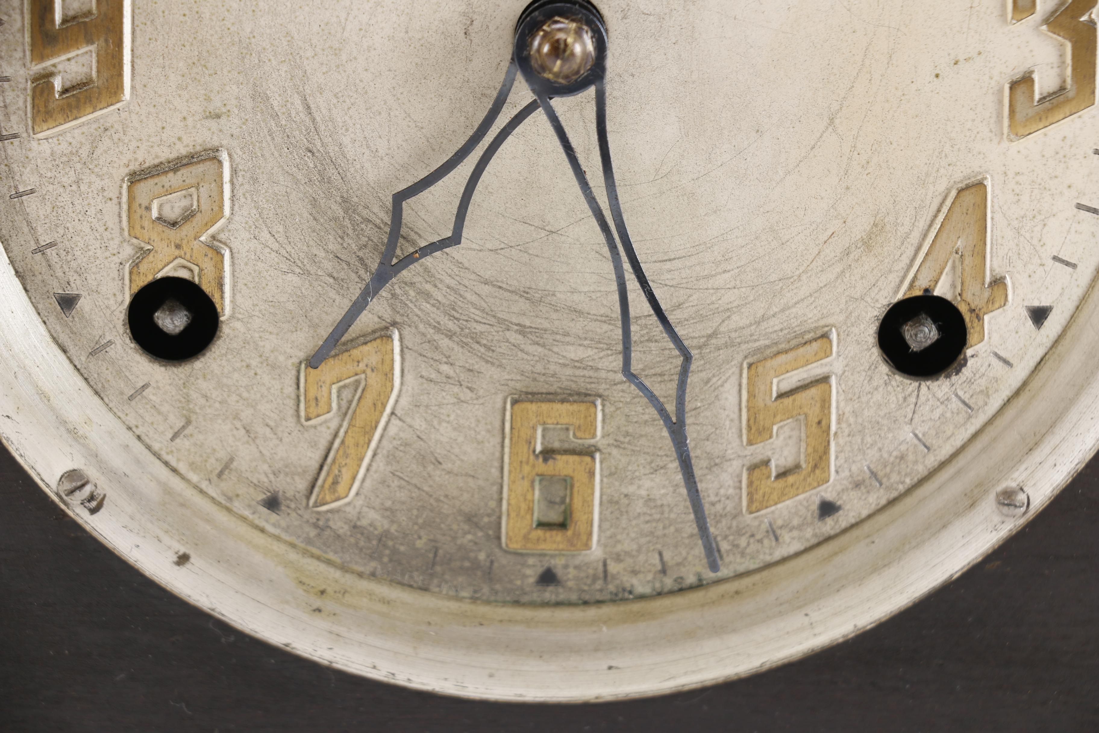 Early 20th Century E. Ingraham Co. Duplex Mantel Clock