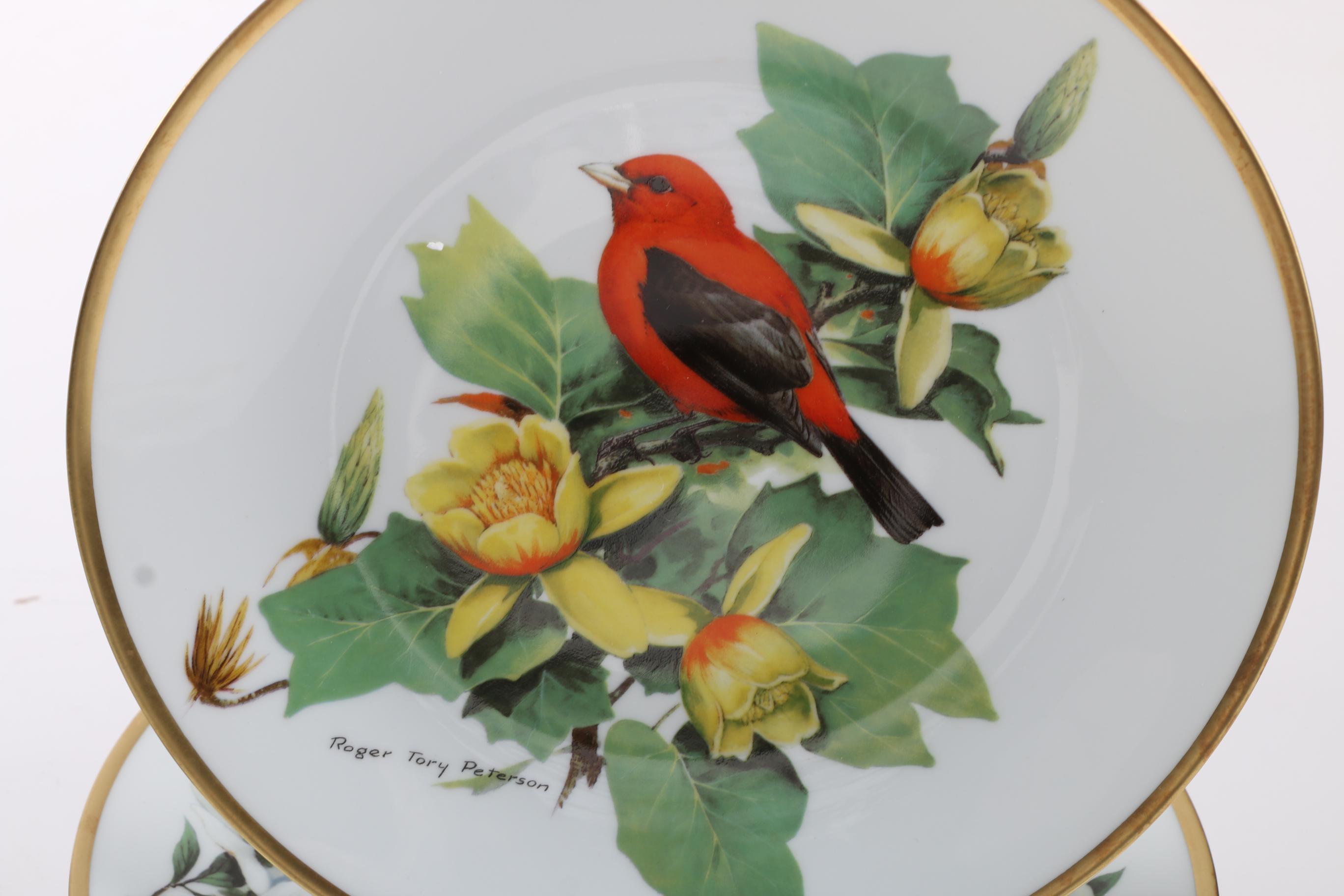 Limoges' Roger Tory Peterson Porcelain Collectible Plates of Songbirds