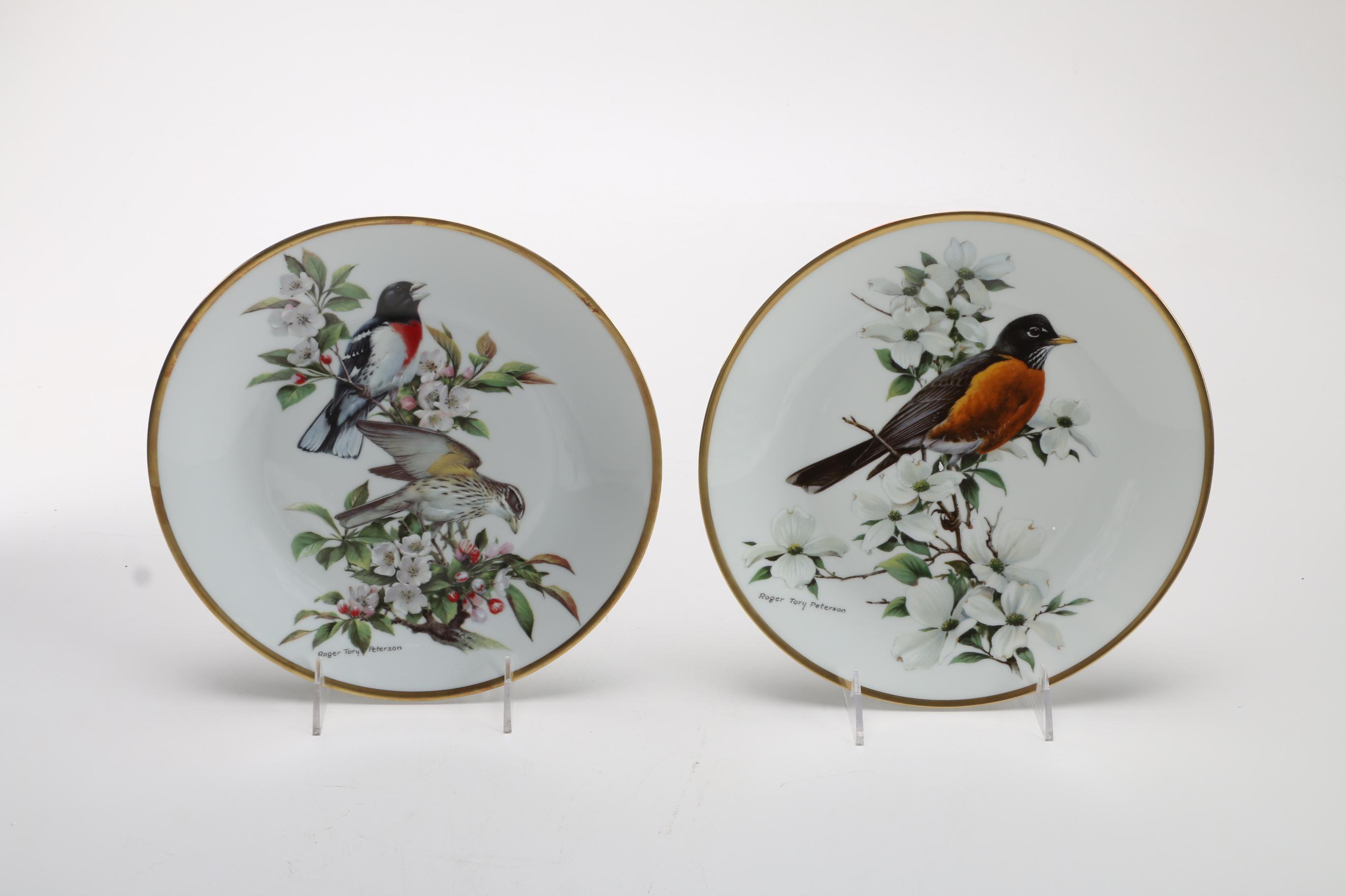 Limoges' Roger Tory Peterson Porcelain Collectible Plates of Songbirds