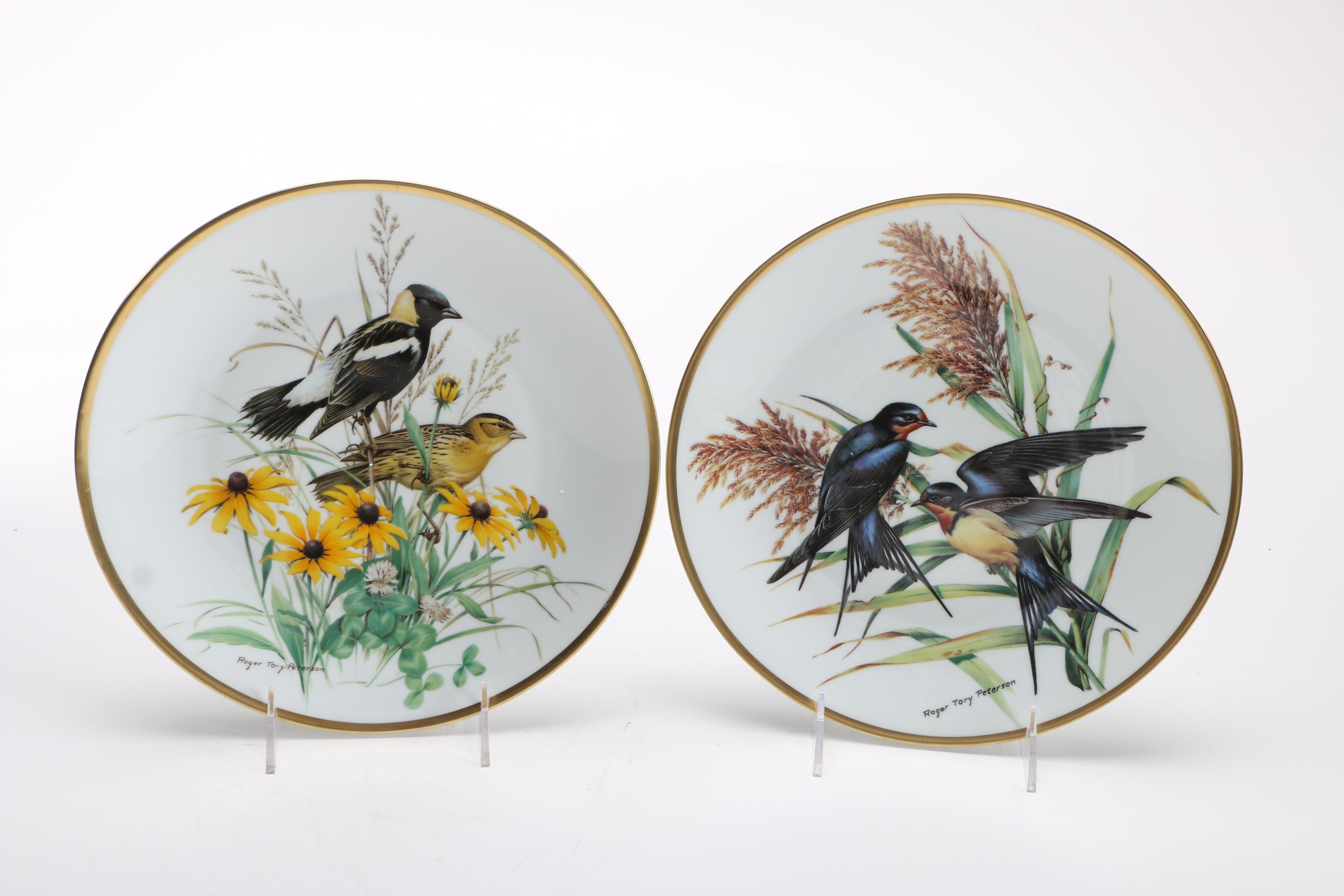 Limoges' Roger Tory Peterson Porcelain Collectible Plates of Songbirds