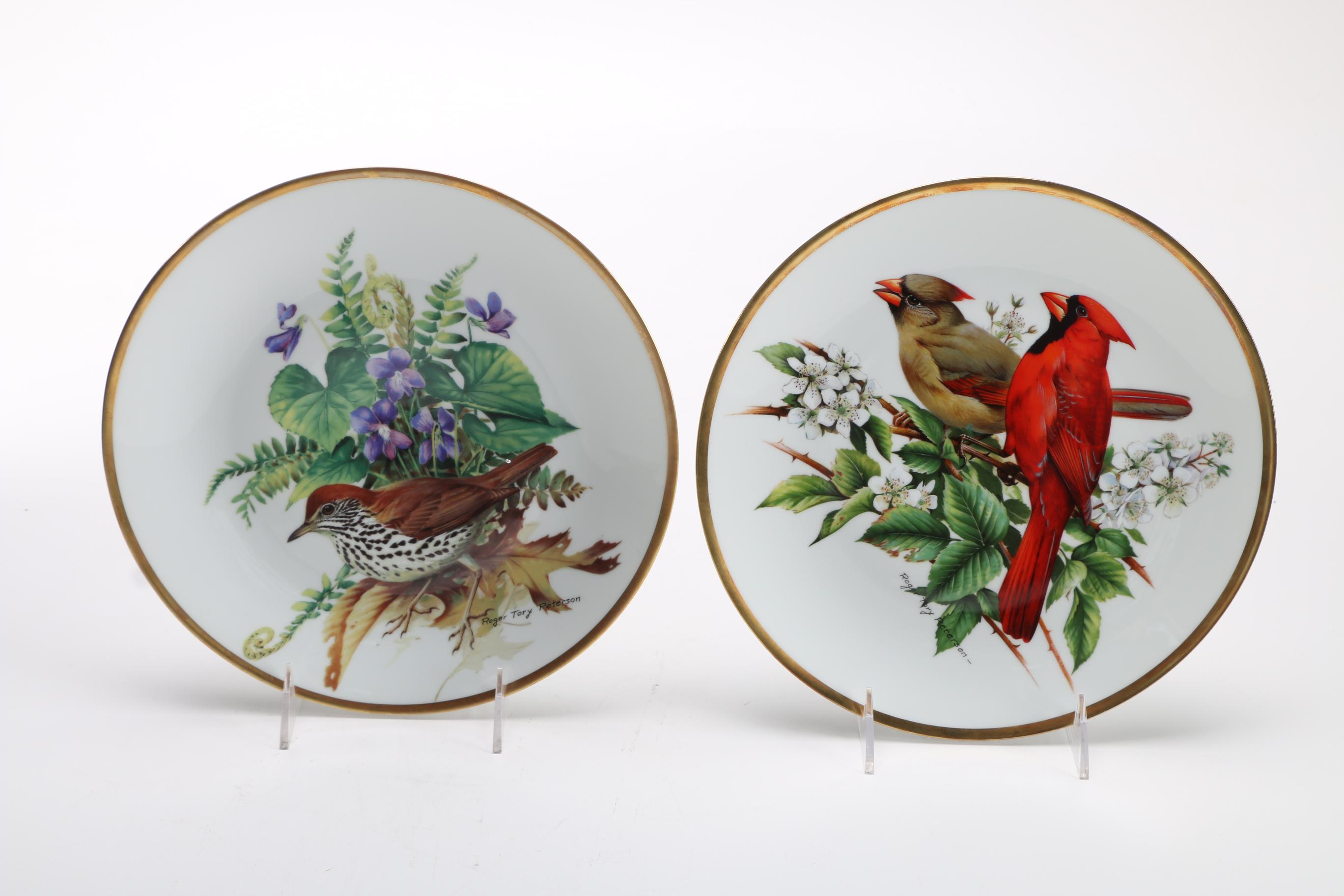 Limoges' Roger Tory Peterson Porcelain Collectible Plates of Songbirds