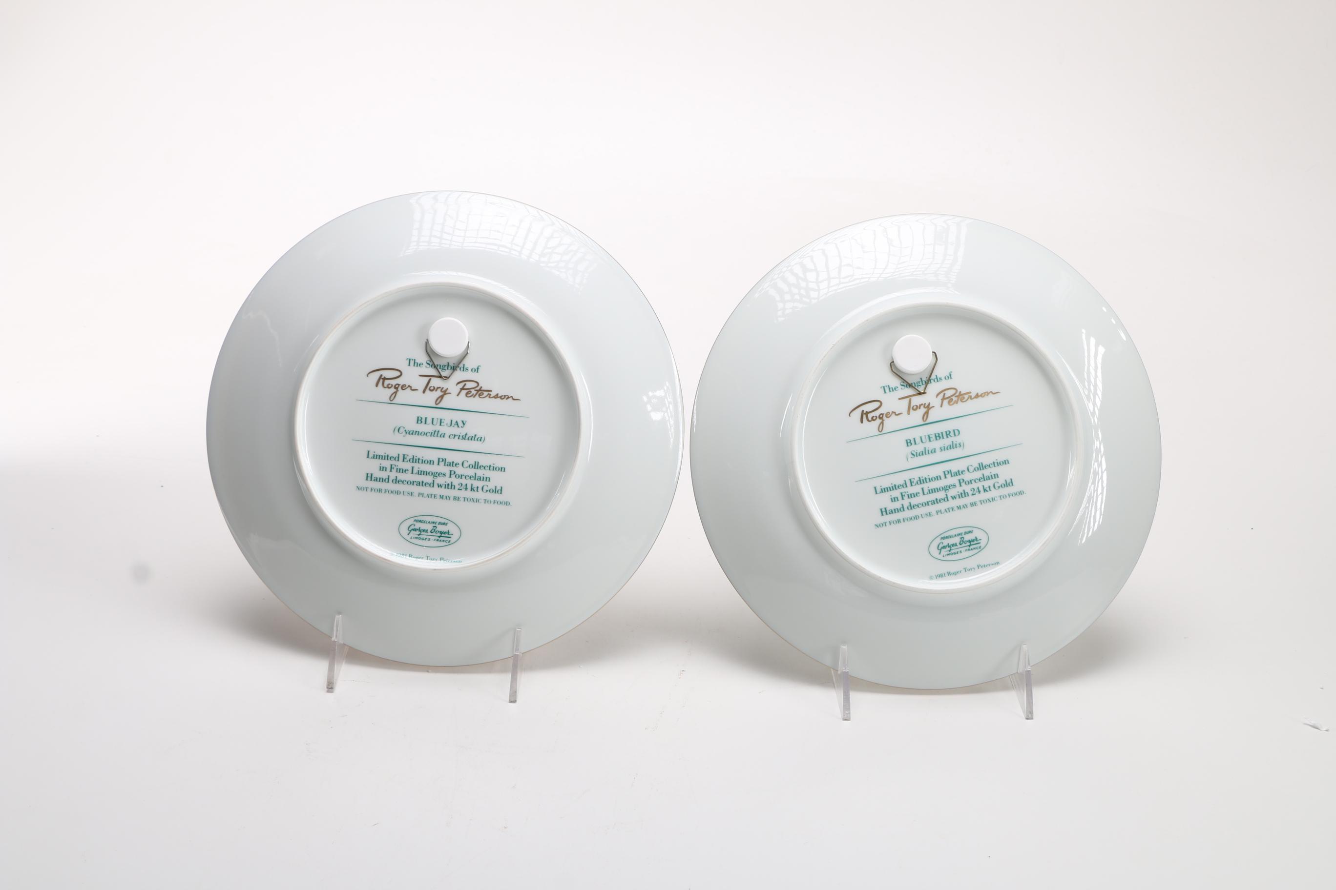Limoges' Roger Tory Peterson Porcelain Collectible Plates of Songbirds