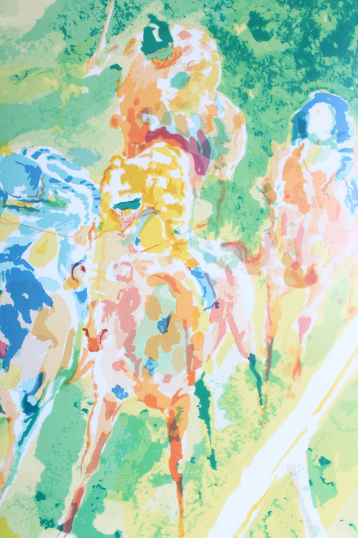 LeRoy Neiman Limited Edition Lithograph "Along the Rail"