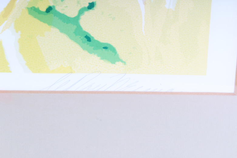 LeRoy Neiman Limited Edition Lithograph "Along the Rail"