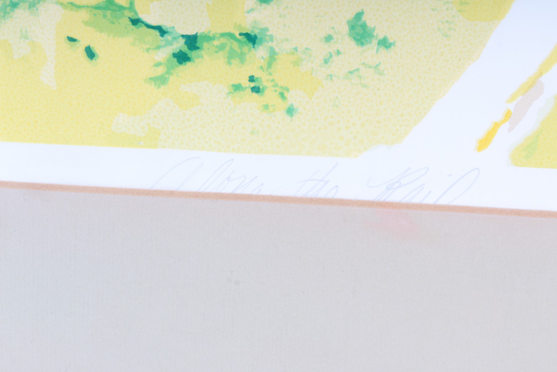 LeRoy Neiman Limited Edition Lithograph "Along the Rail"