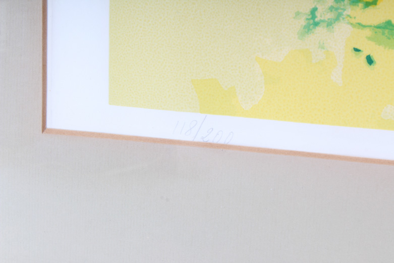 LeRoy Neiman Limited Edition Lithograph "Along the Rail"