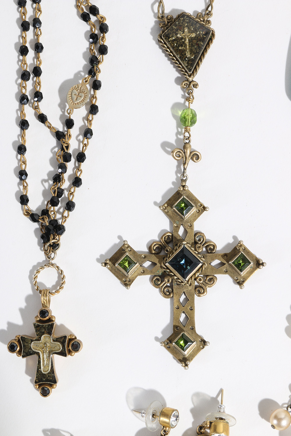 Costume Jewelry Assortment Featuring Virgins, Saints and Angels
