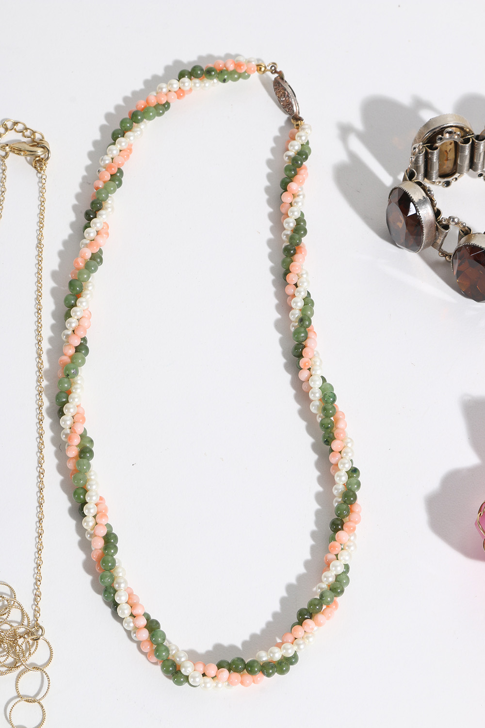 Costume Jewelry Assortment Featuring Virgins, Saints and Angels