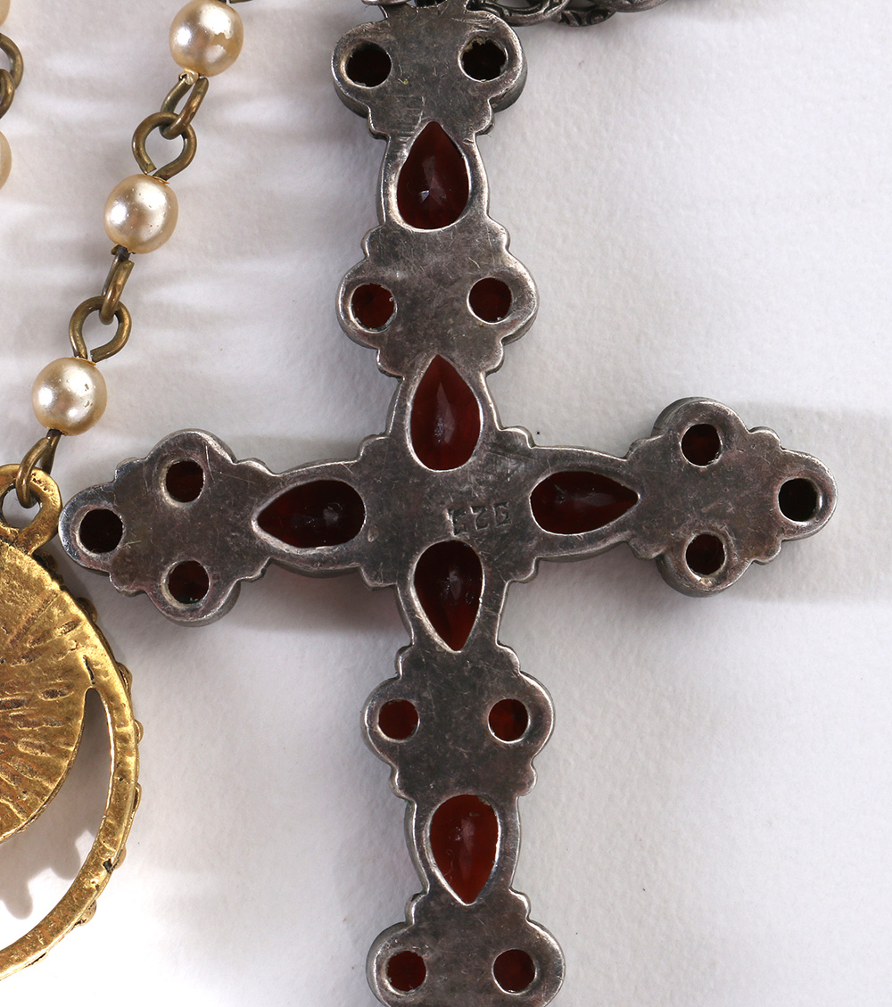 Costume Jewelry Assortment Featuring Virgins, Saints and Angels