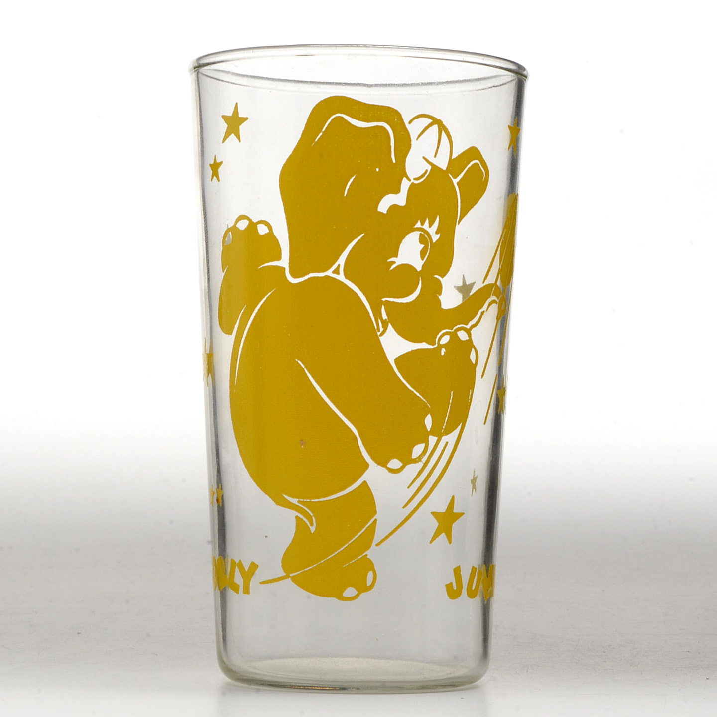 Collection of Jumbo Peanut Butter Jars and Drinking Glass