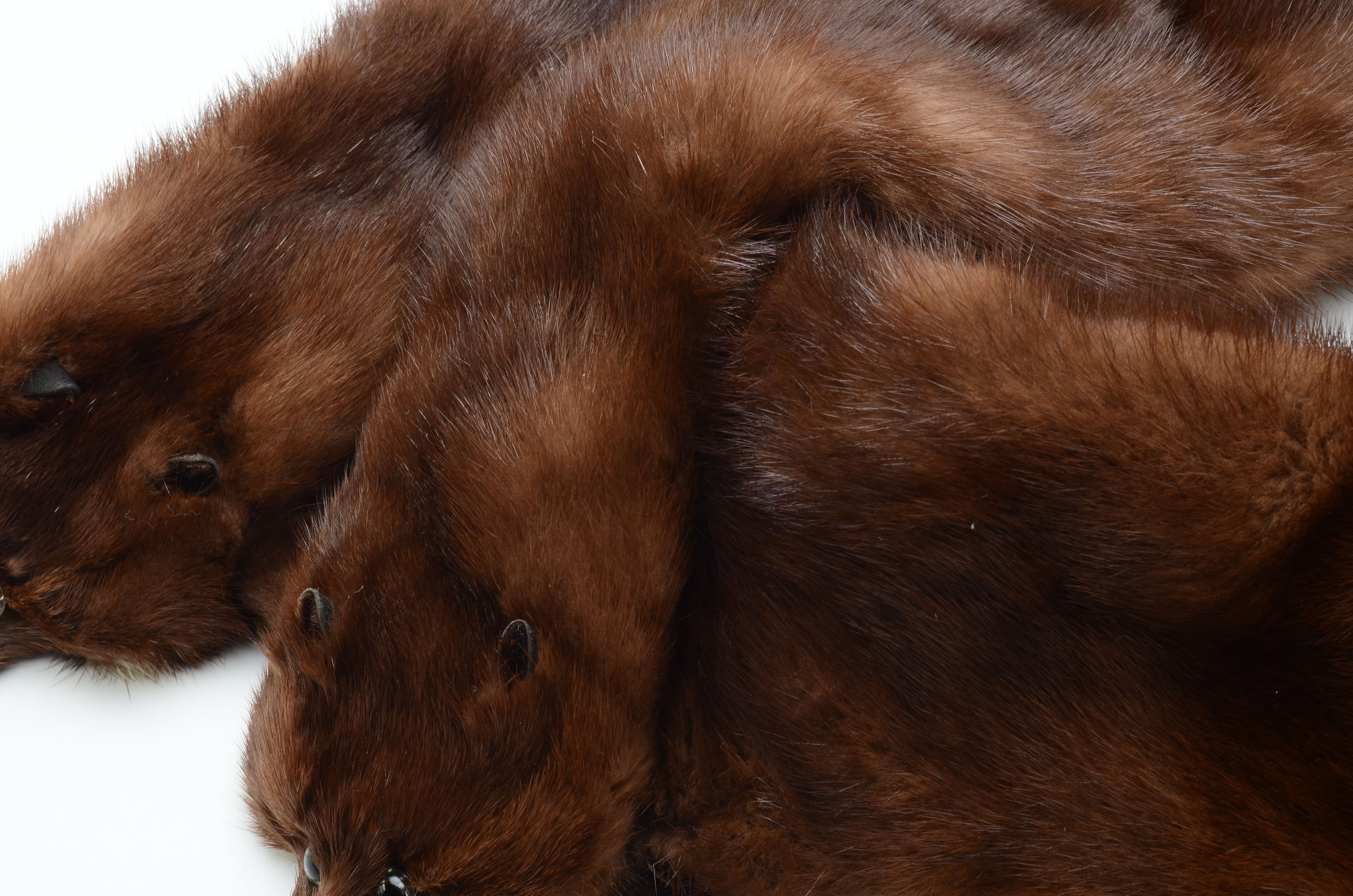 Vintage Taxidermied Ranch Mink Fur Pelt Stole