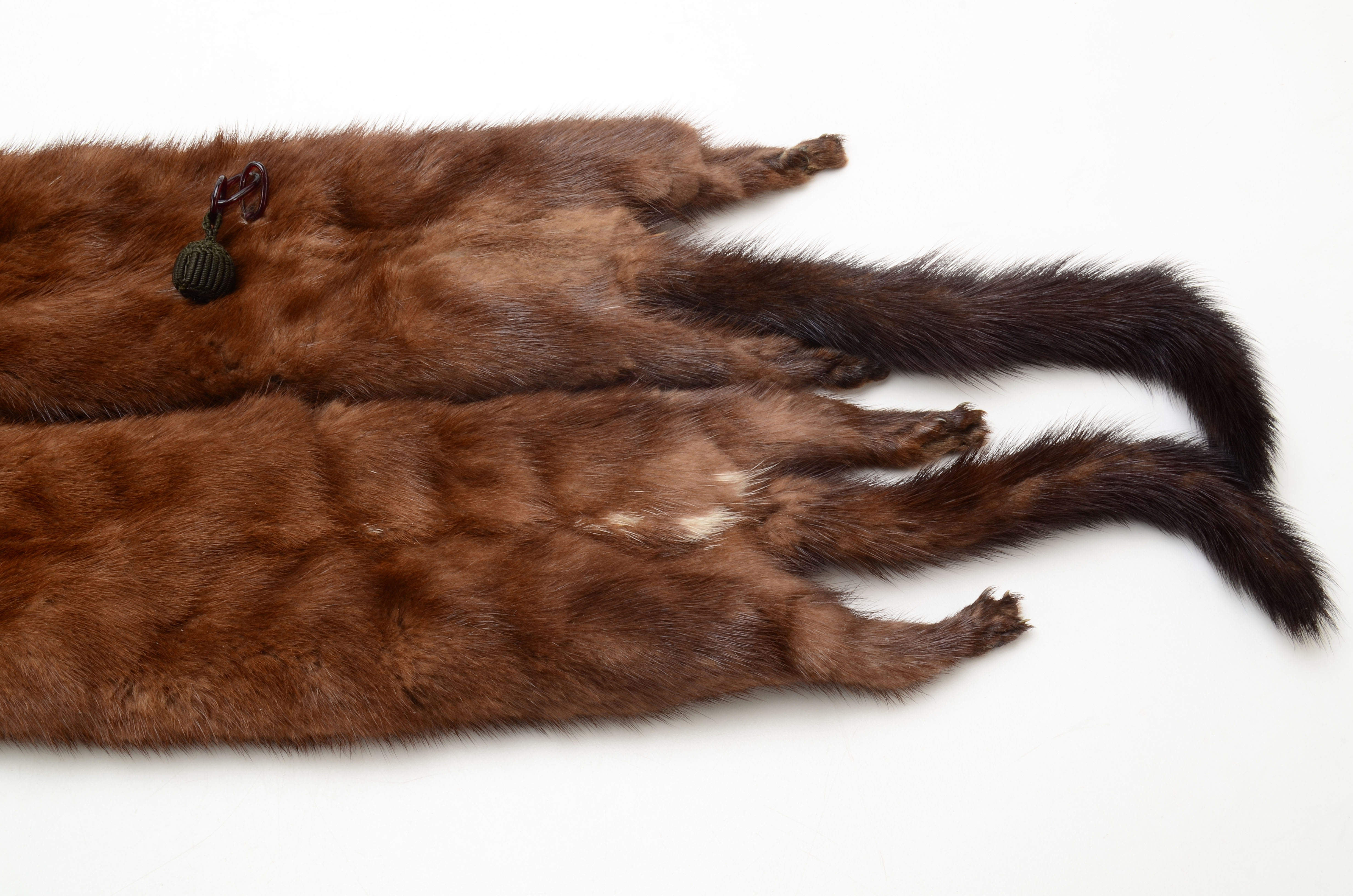 Vintage Taxidermied Ranch Mink Fur Pelt Stole