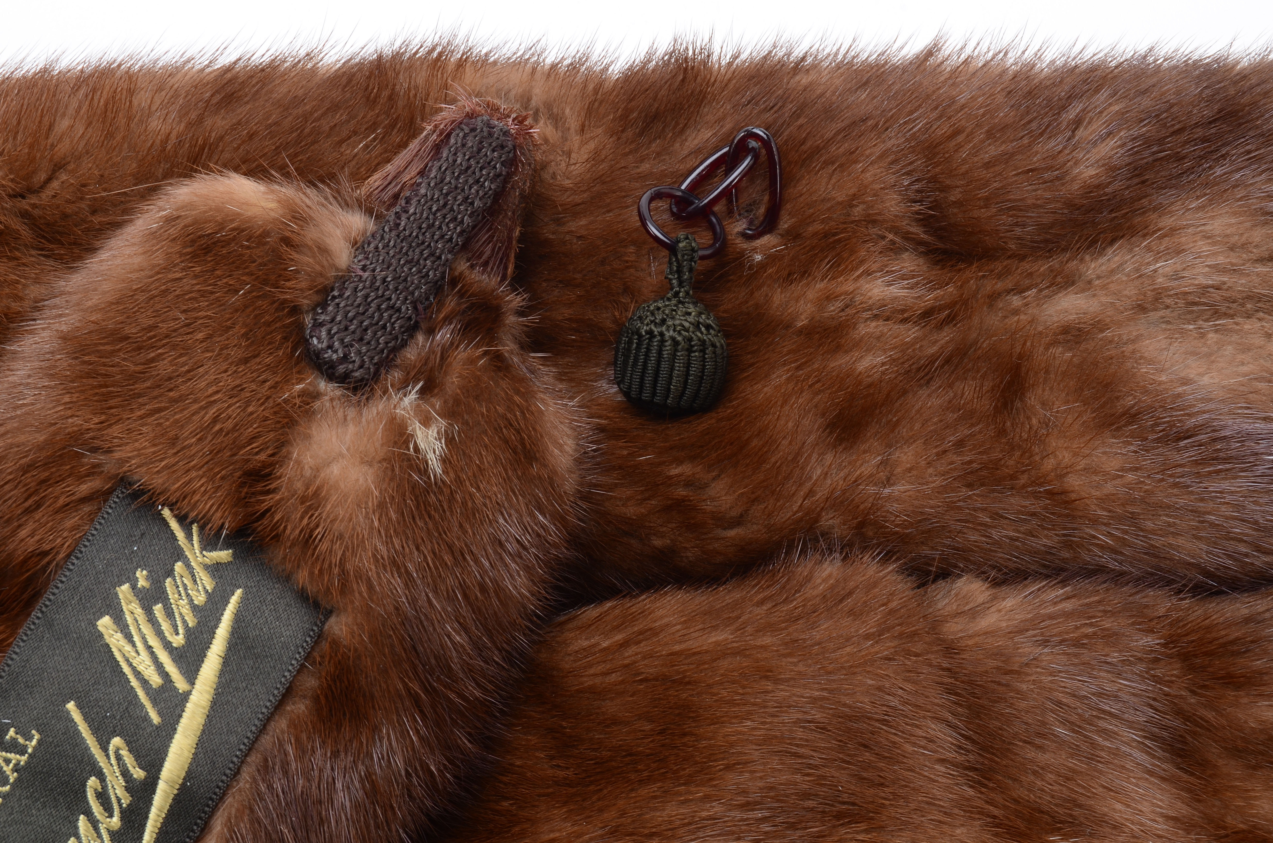 Vintage Taxidermied Ranch Mink Fur Pelt Stole