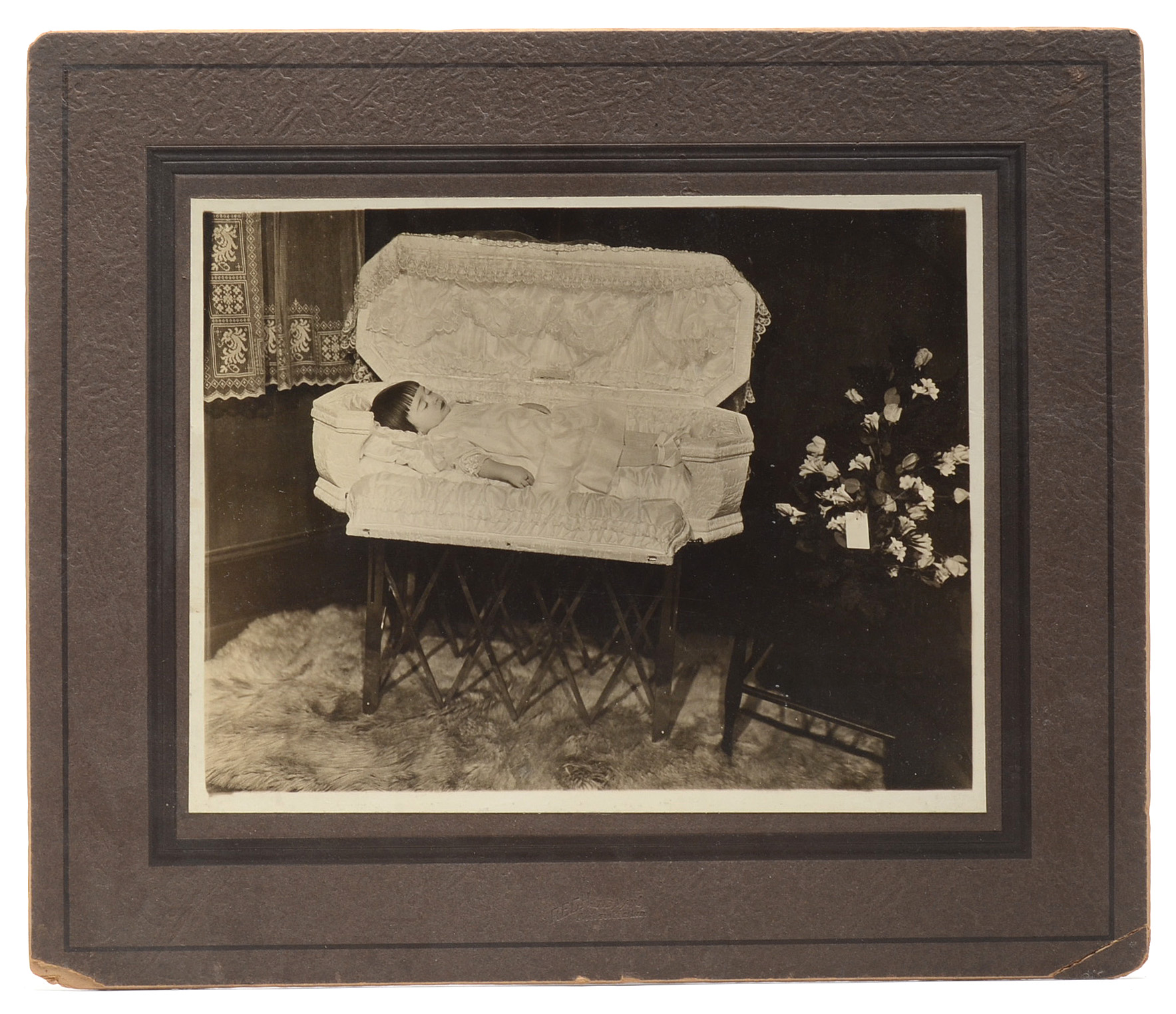 Three Vintage Postmortem Silver Gelatin Photographs of Children