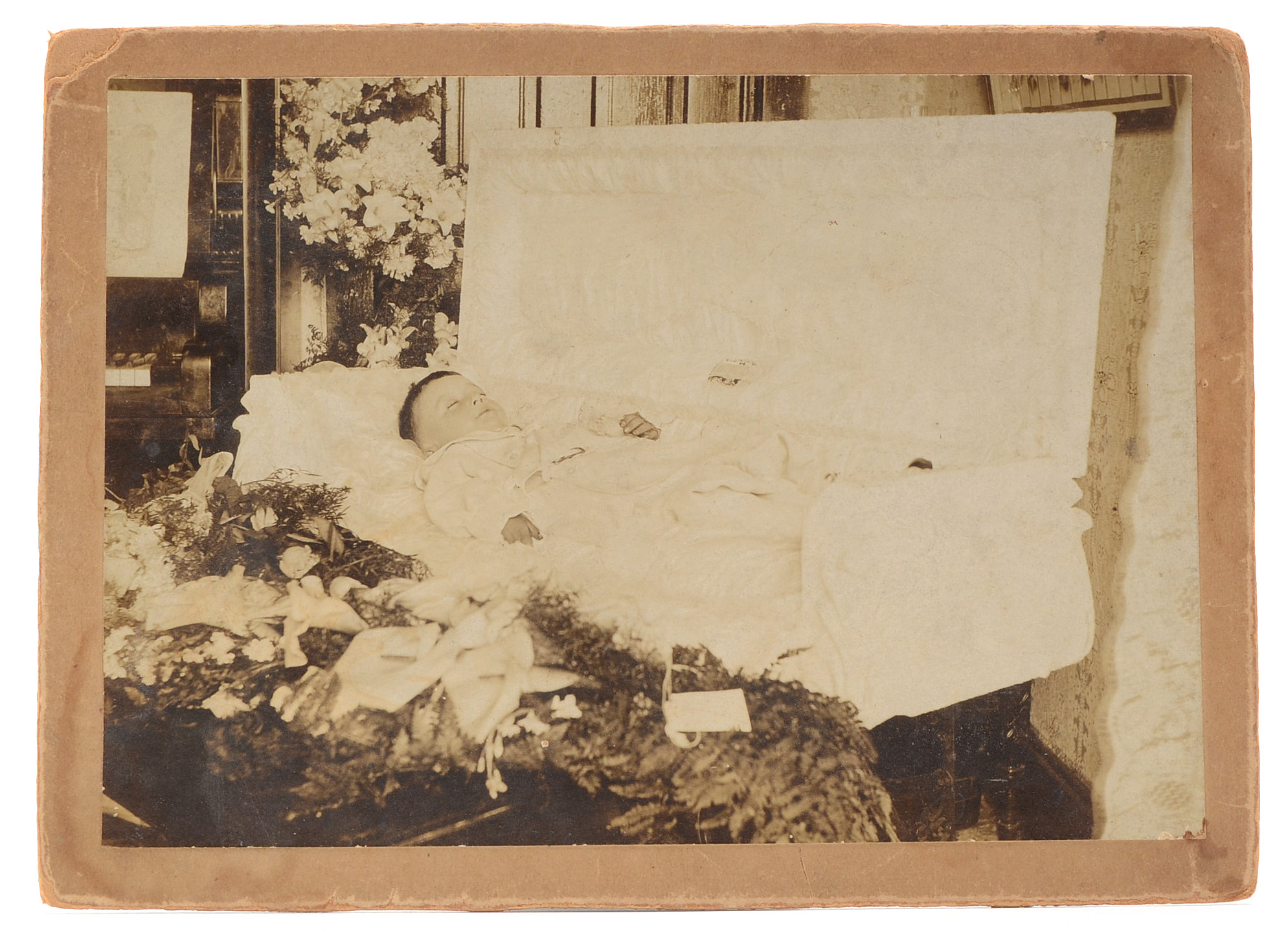 Three Vintage Postmortem Silver Gelatin Photographs of Children
