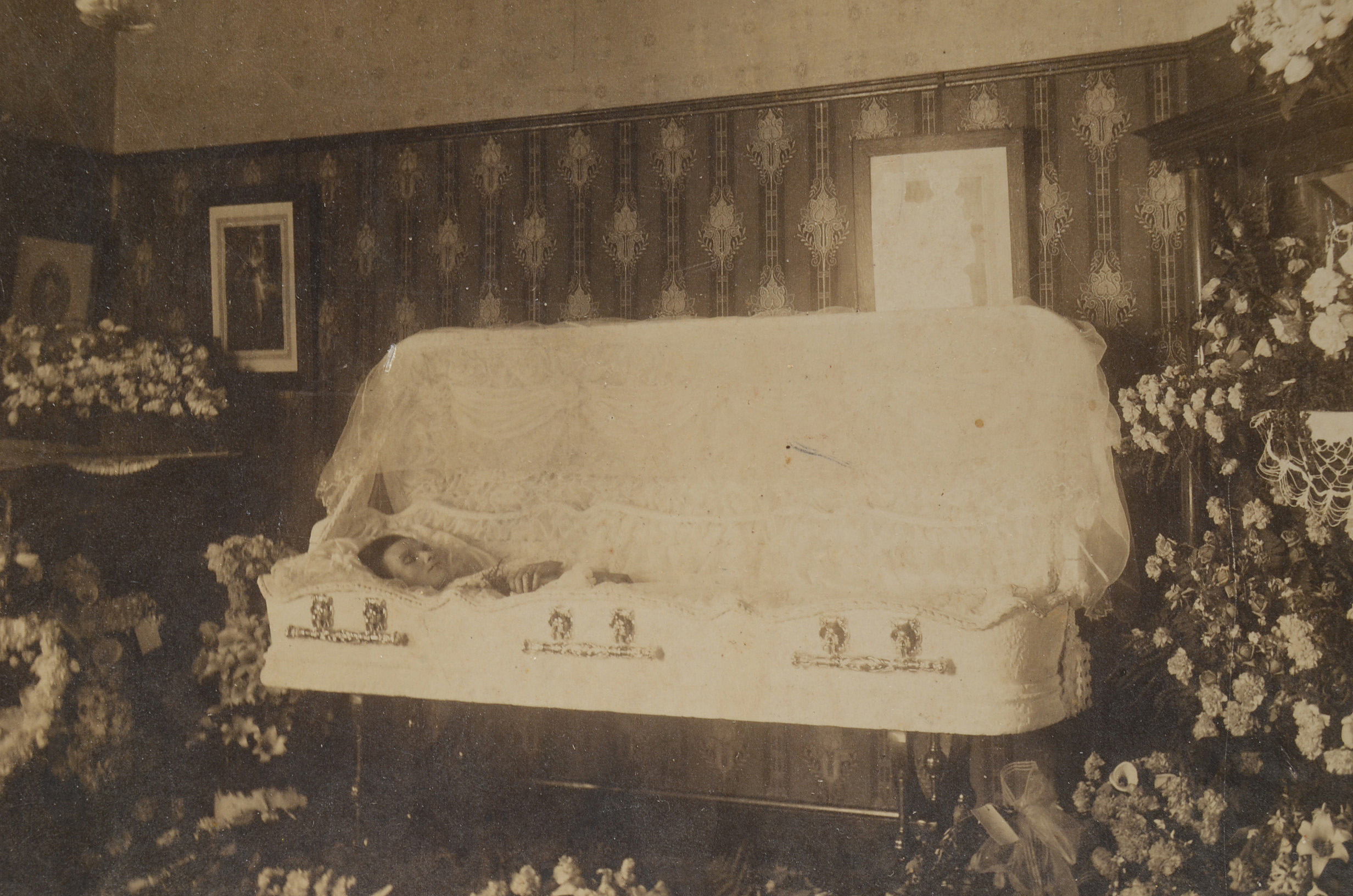Two Victorian Era and One 1960s Unframed Silver Gelatin Postmortem Photographs