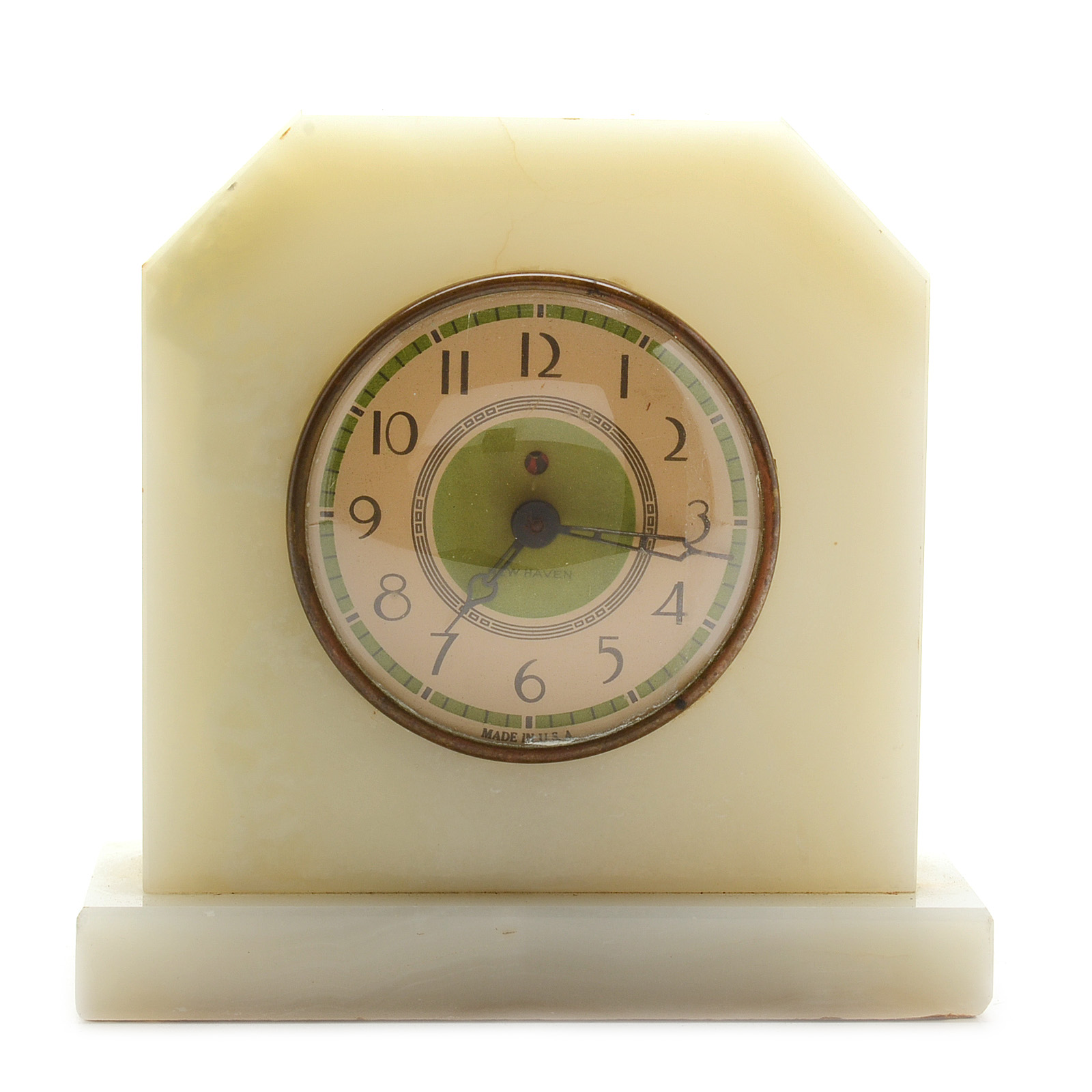 Vintage New Haven Marble Clock