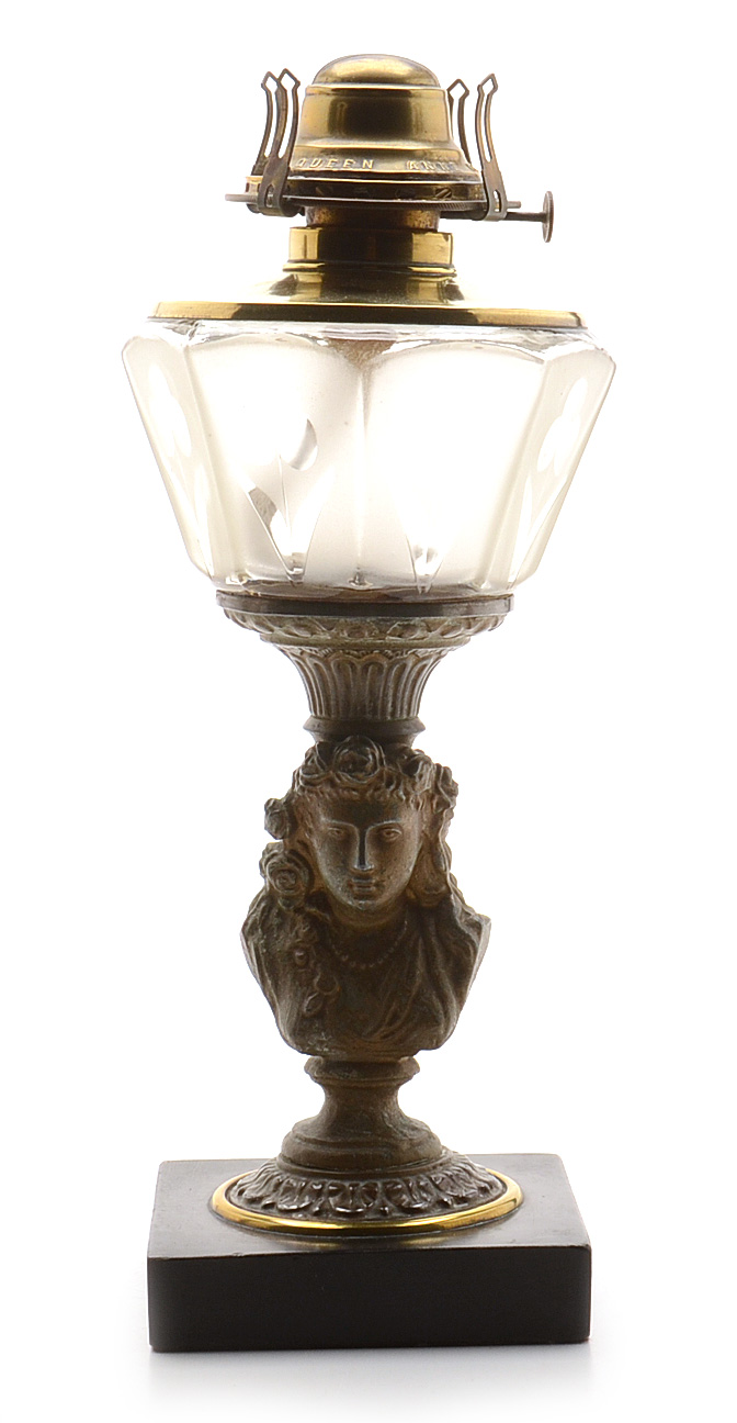 Antique Figural Victorian Oil Lamps