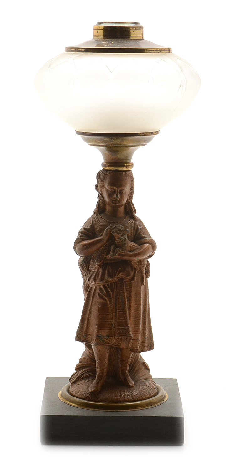 Pair of Antique Victorian Oil Lamps