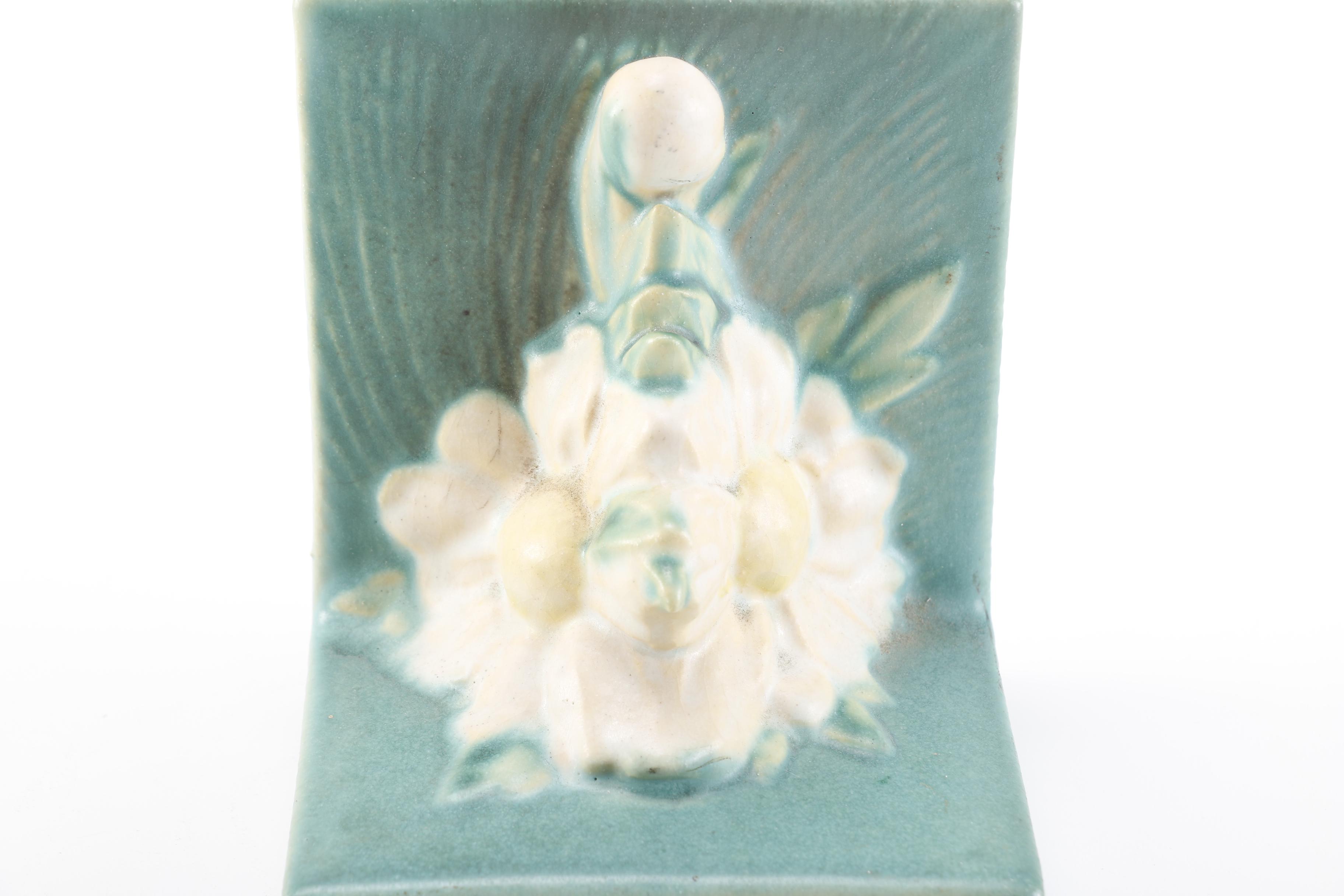 Roseville "Peony" Bookends