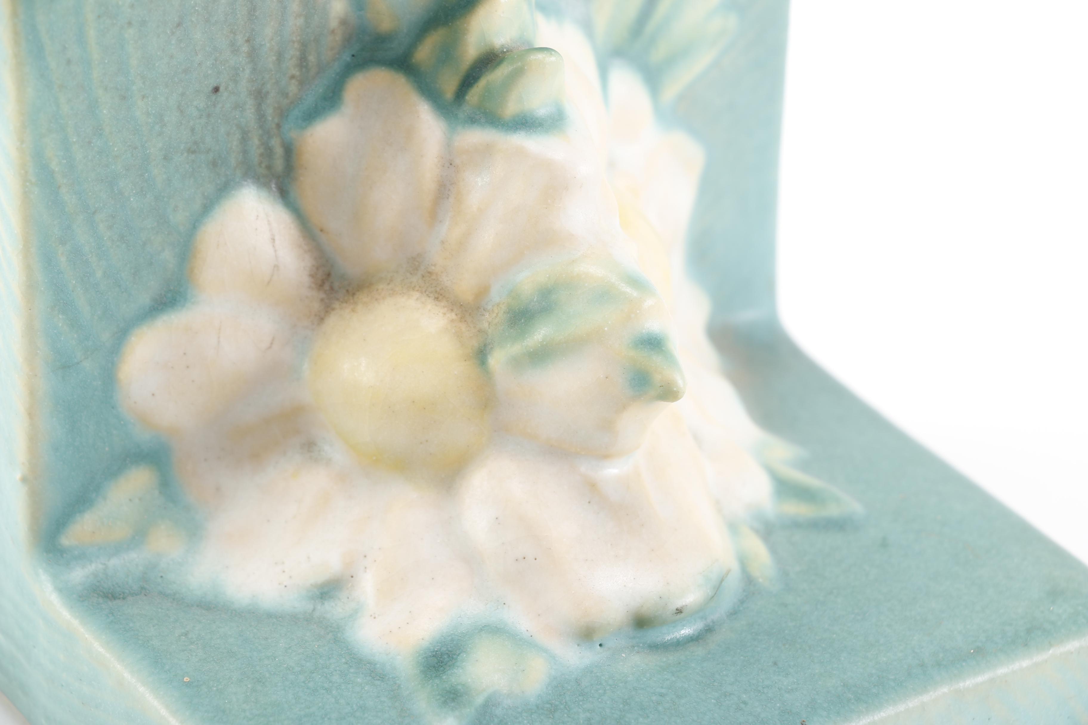 Roseville "Peony" Bookends