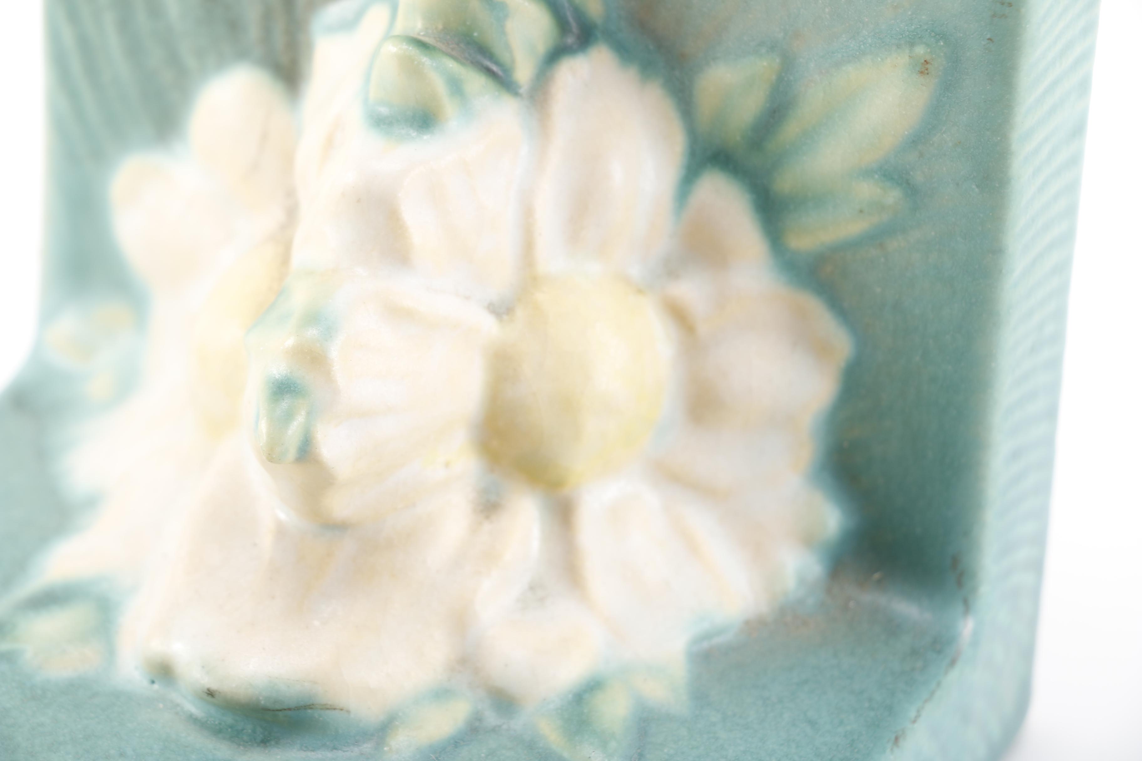 Roseville "Peony" Bookends