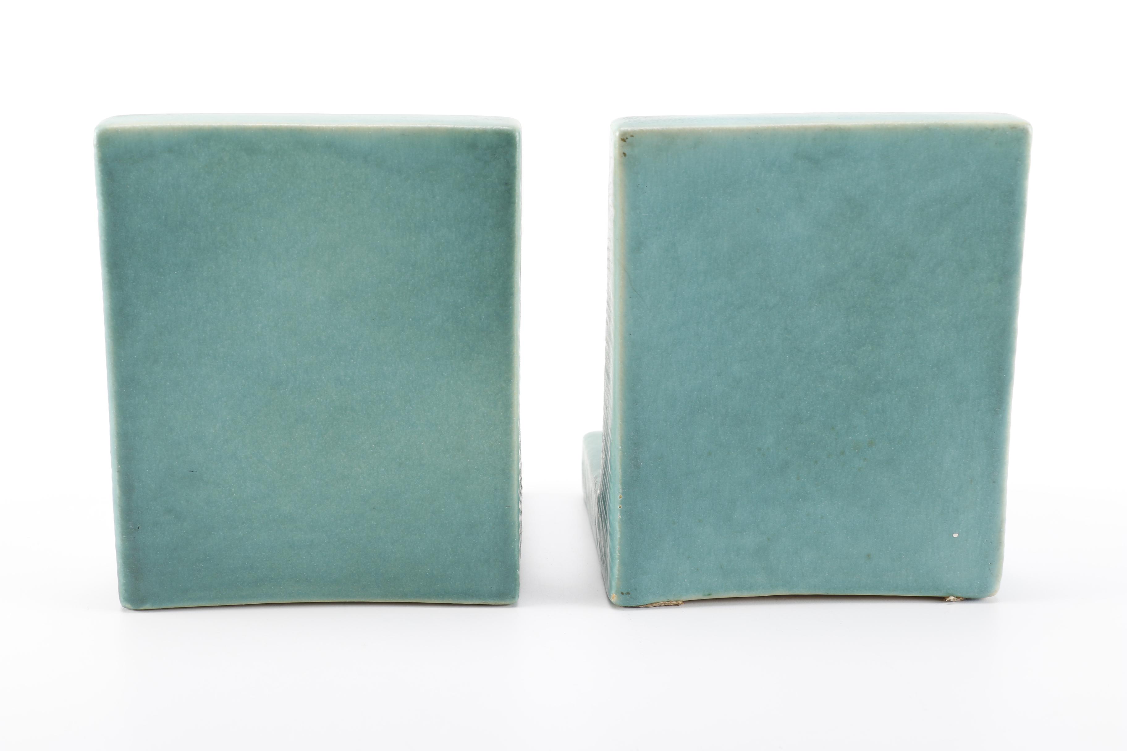 Roseville "Peony" Bookends