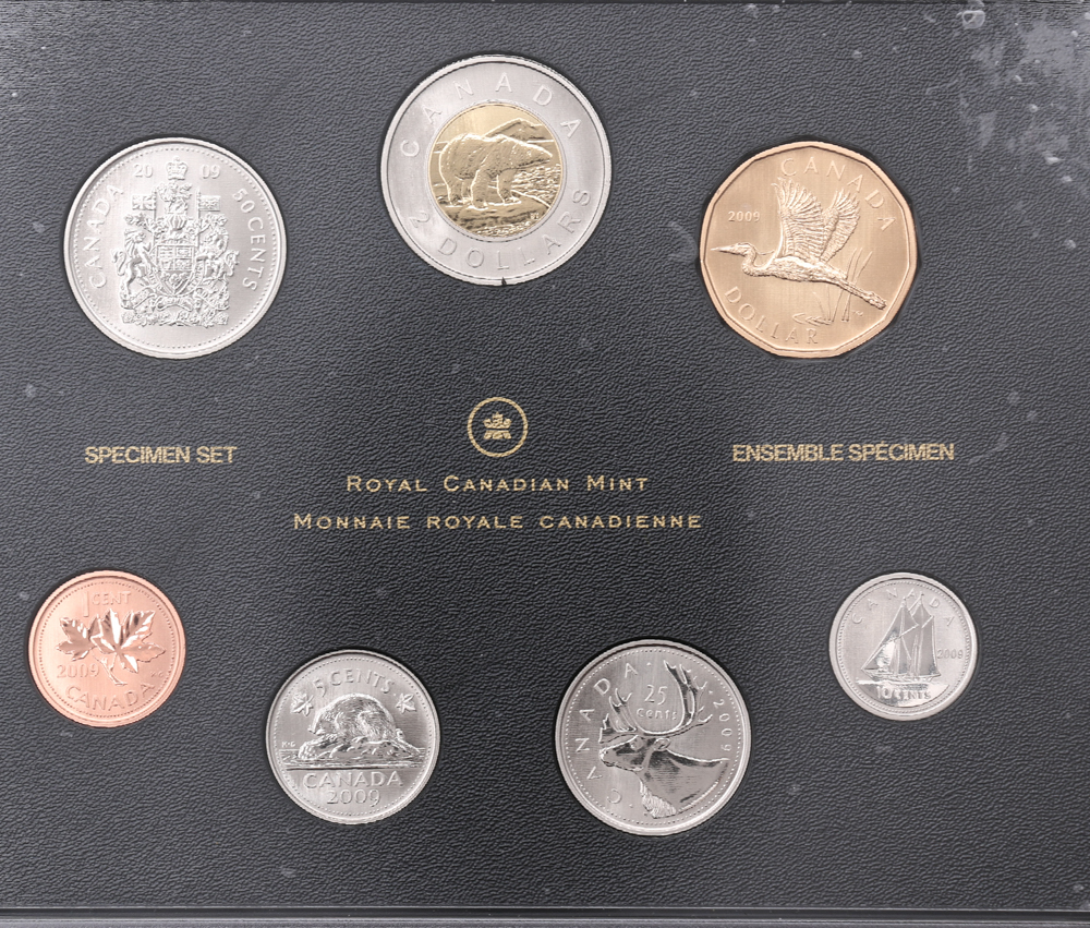 2009 Canadian Specimen Type Coin Set