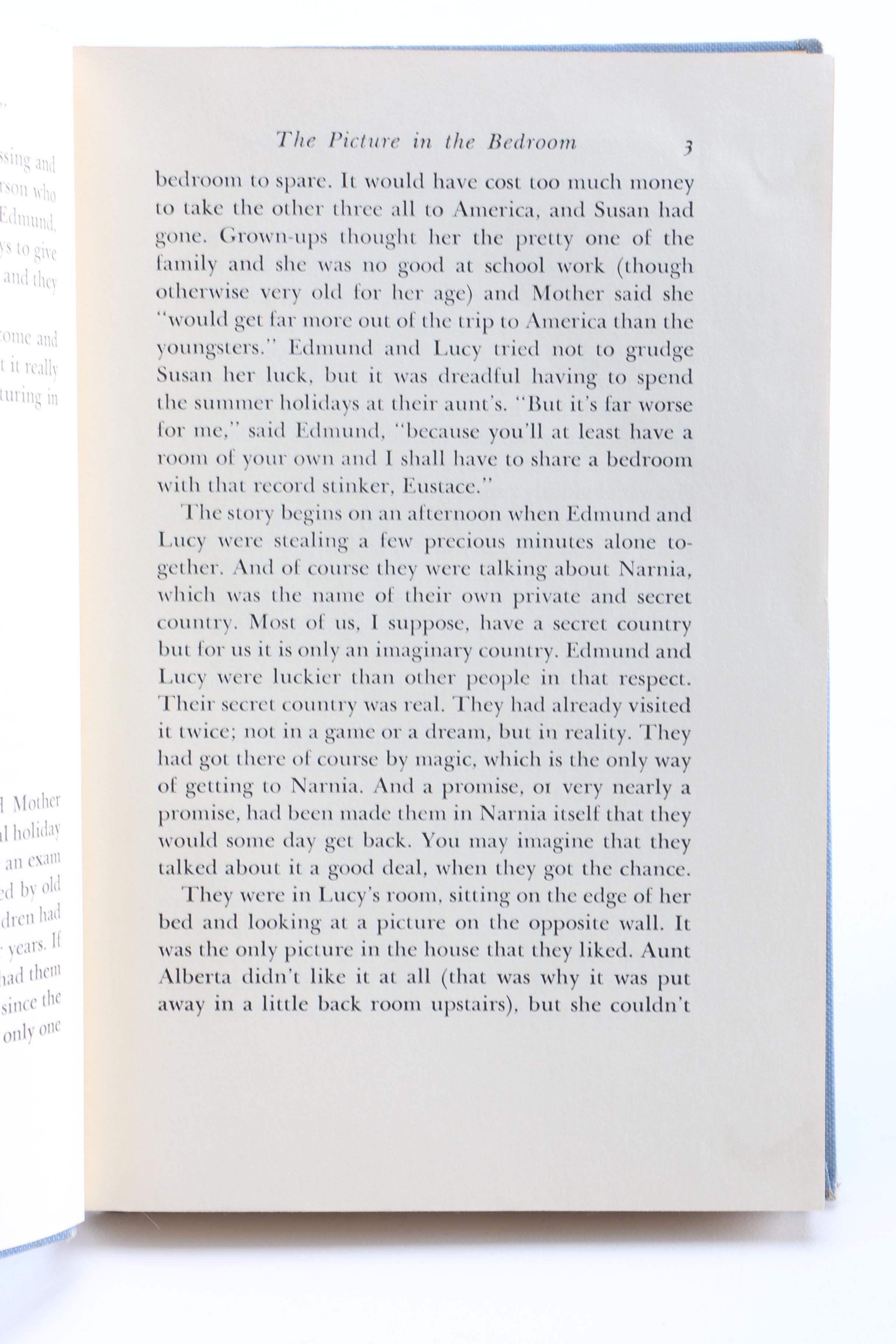 First American Edition, Later Printings of "The Chronicles of Narnia" Series by C.S. Lewis