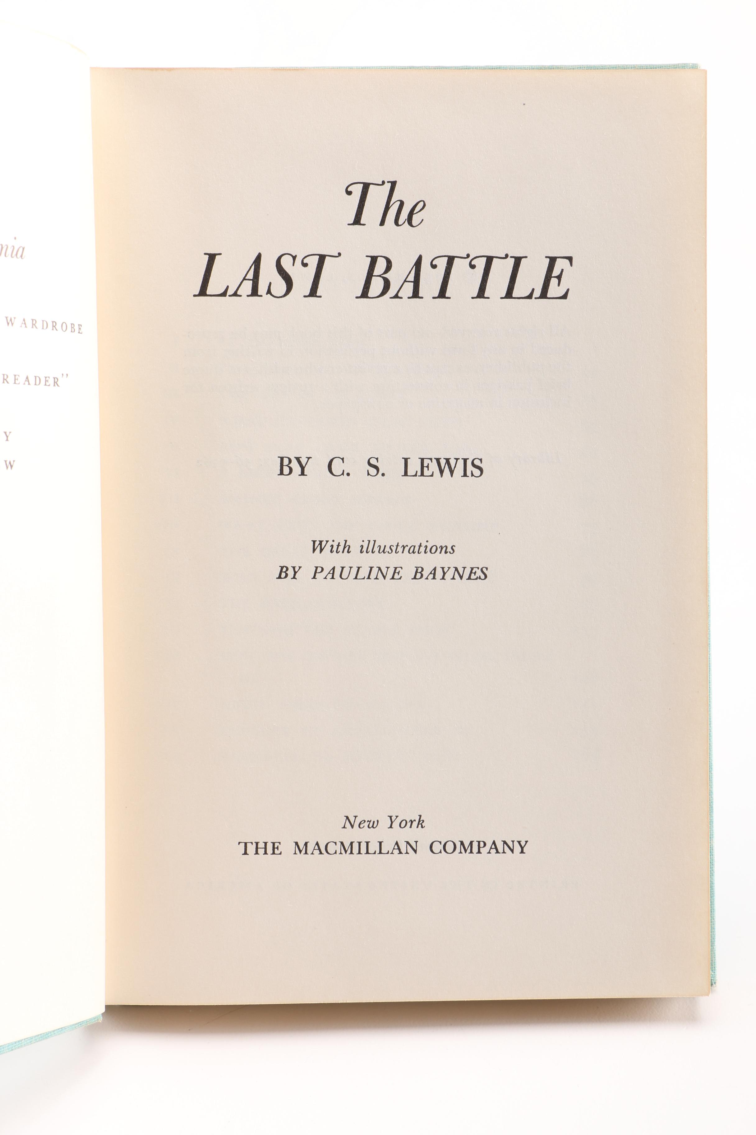 First American Edition, Later Printings of "The Chronicles of Narnia" Series by C.S. Lewis