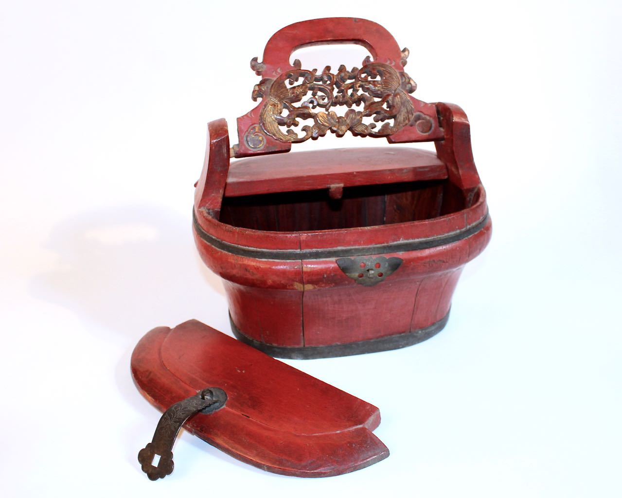 Authentic Hong Kong Wood Lunch Box, Qing Dynasty