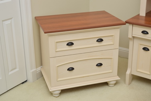 Cottage Style Desk, Hutch and Filing Cabinet