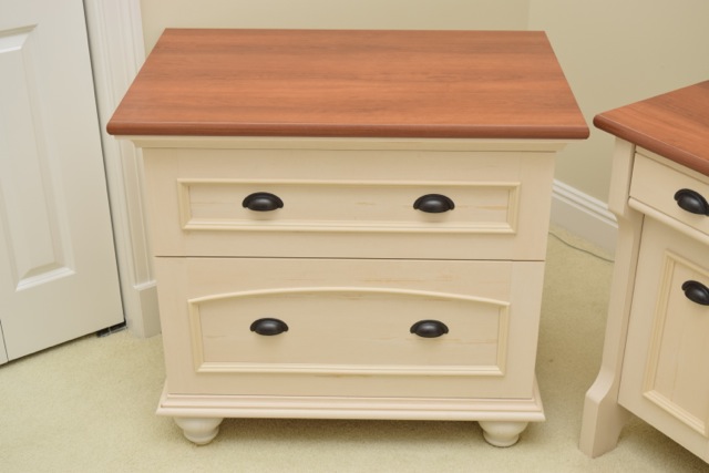 Cottage Style Desk, Hutch and Filing Cabinet