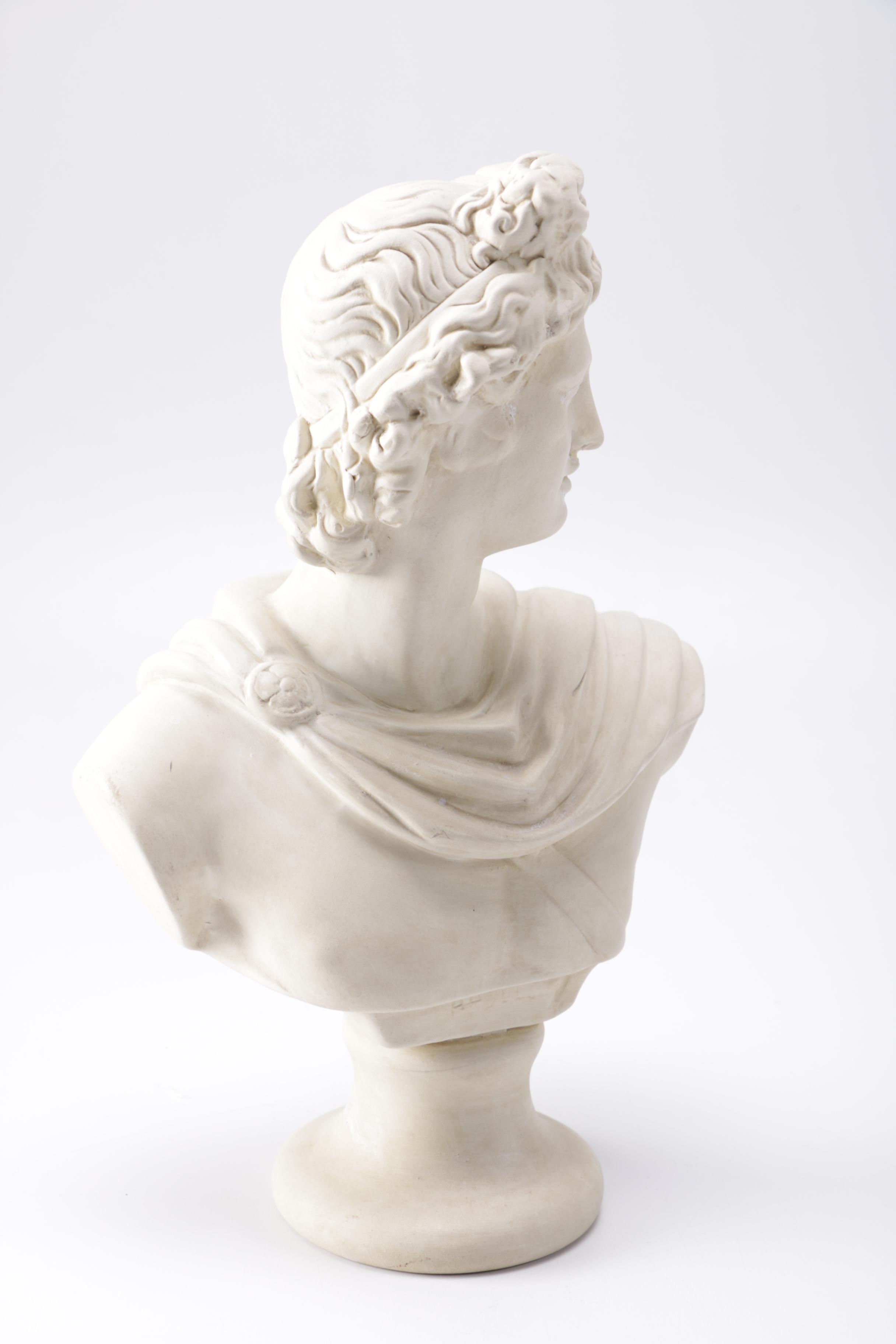 Ceramic Bust of Apollo